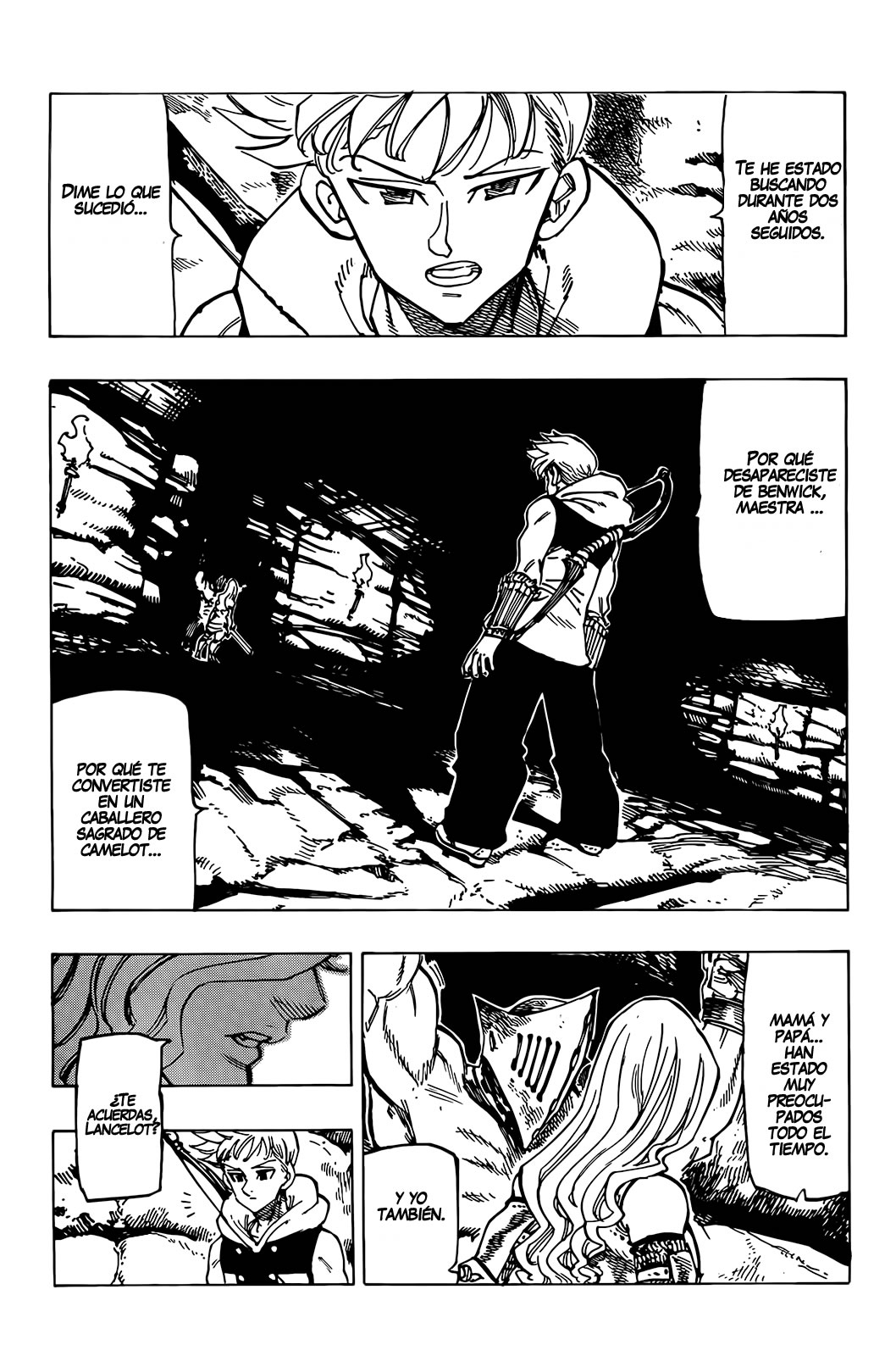 Mokushiroku no Yonkishi Capitulo 72: Un corazón helado y ardiente página 8