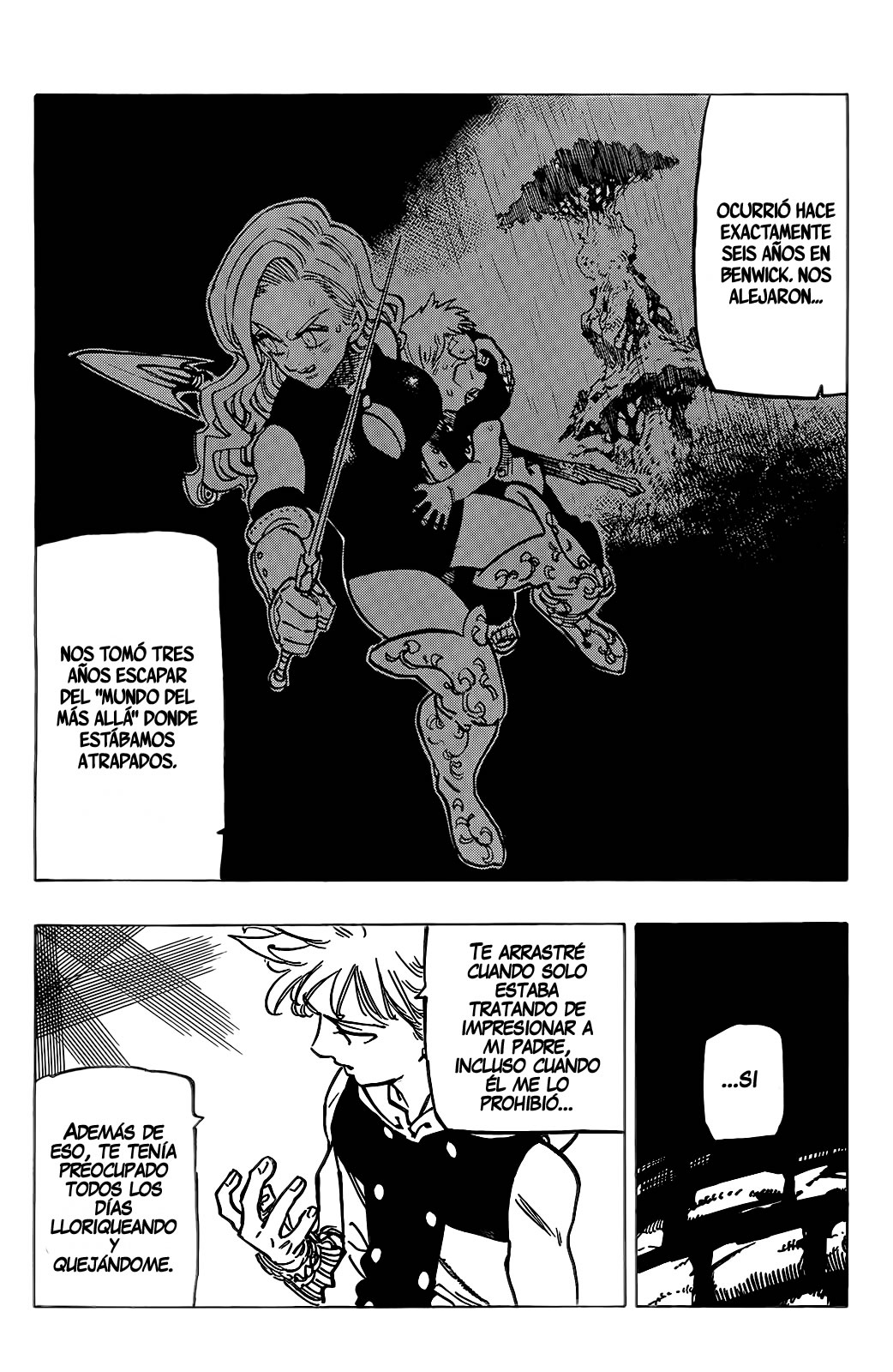Mokushiroku no Yonkishi Capitulo 72: Un corazón helado y ardiente página 9