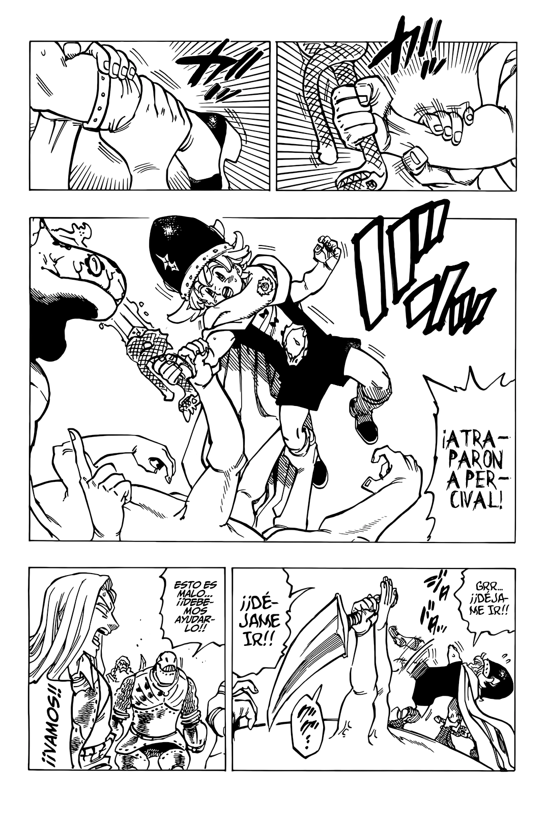 Mokushiroku no Yonkishi Capitulo 73: El demonio Melagaland página 10