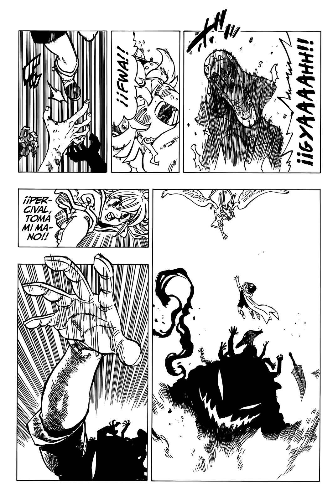 Mokushiroku no Yonkishi Capitulo 73: El demonio Melagaland página 13