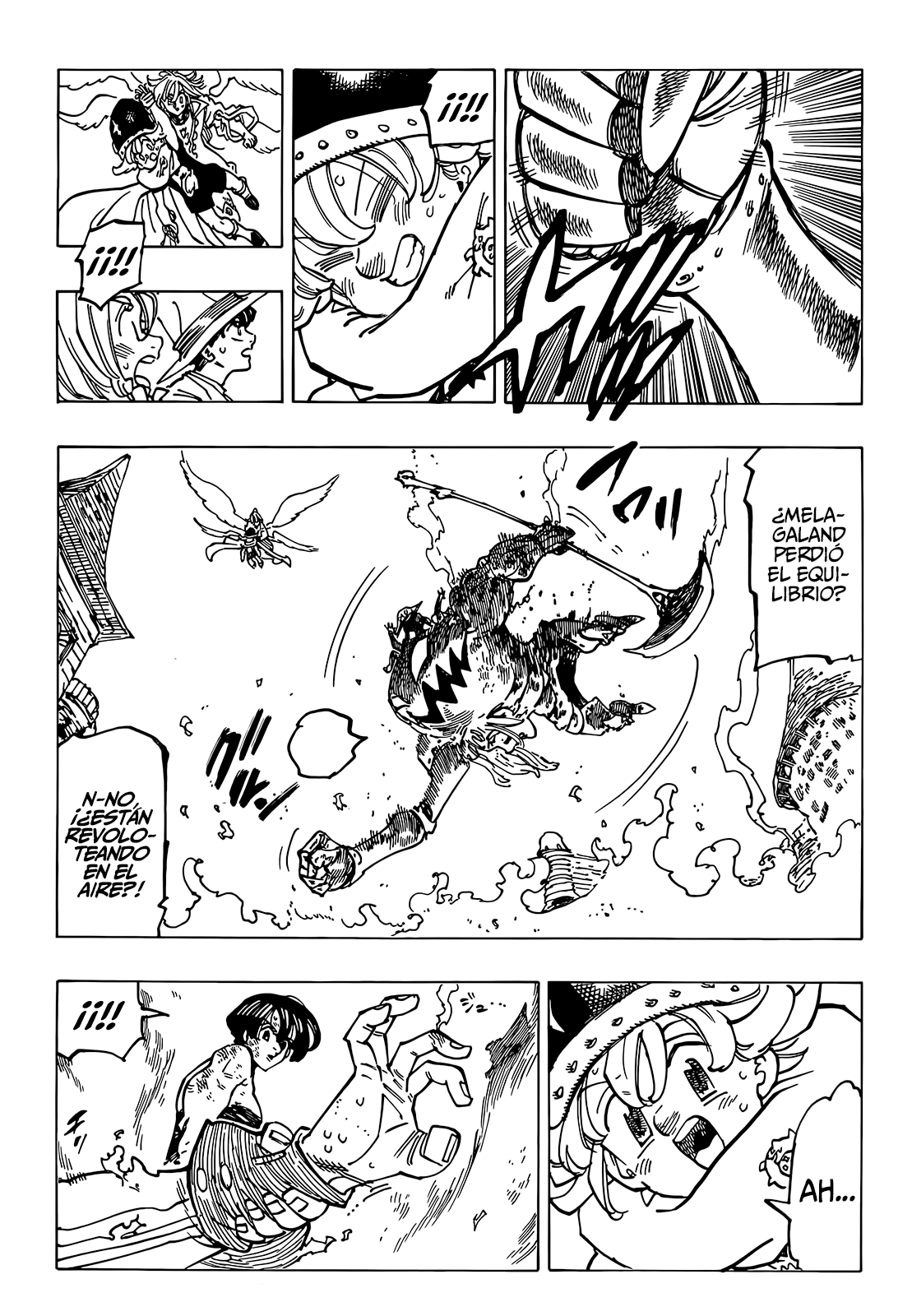 Mokushiroku no Yonkishi Capitulo 73: El demonio Melagaland página 14
