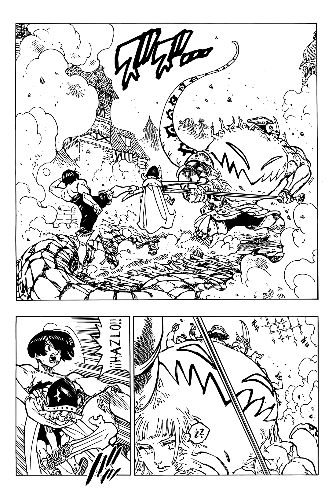 Mokushiroku no Yonkishi Capitulo 73: El demonio Melagaland página 4
