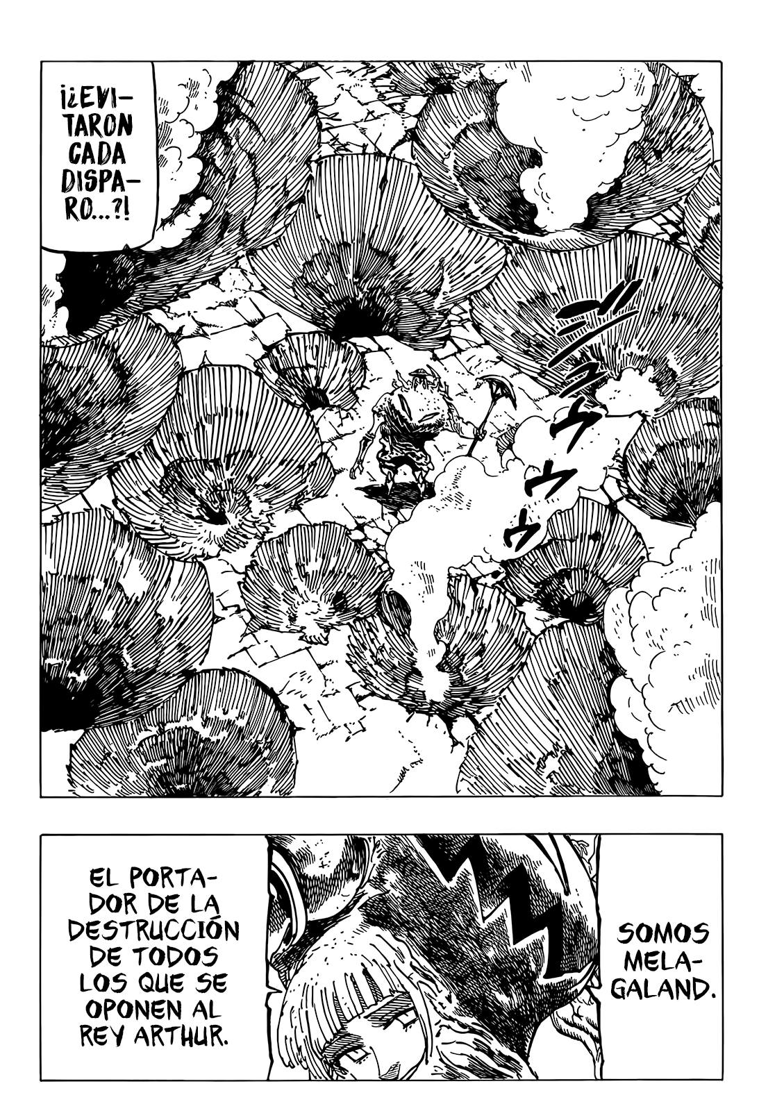 Mokushiroku no Yonkishi Capitulo 73: El demonio Melagaland página 7