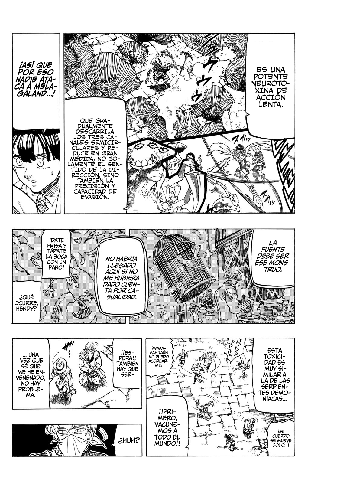 Mokushiroku no Yonkishi Capitulo 74: Una resistencia desesperada página 11