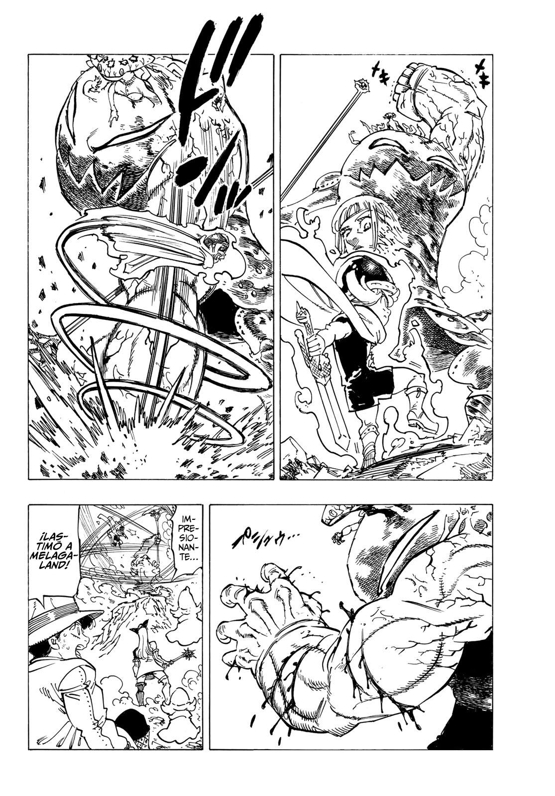 Mokushiroku no Yonkishi Capitulo 75: El reino de los caballeros sagrados vs. Melagaland página 11