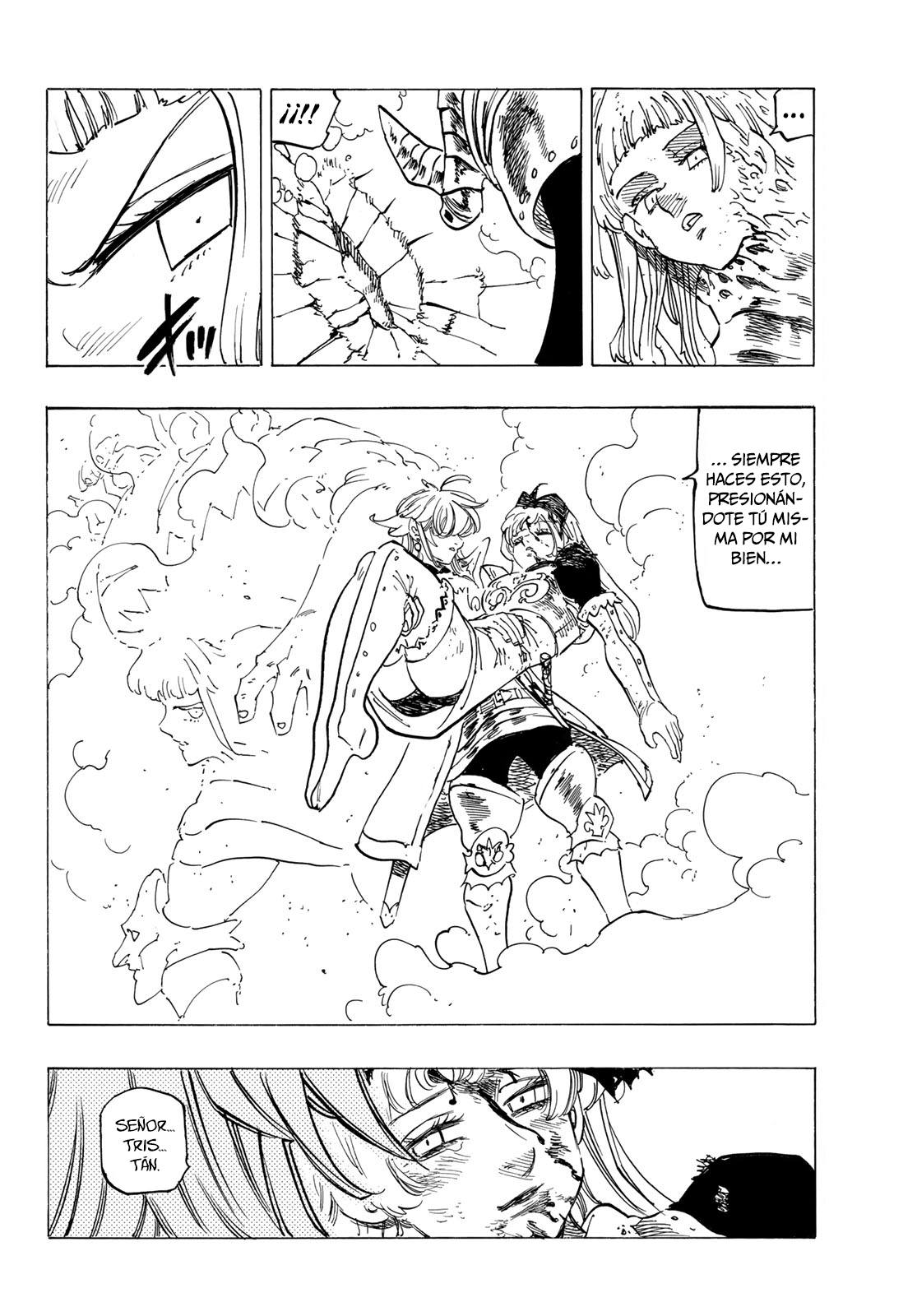 Mokushiroku no Yonkishi Capitulo 75: El reino de los caballeros sagrados vs. Melagaland página 17