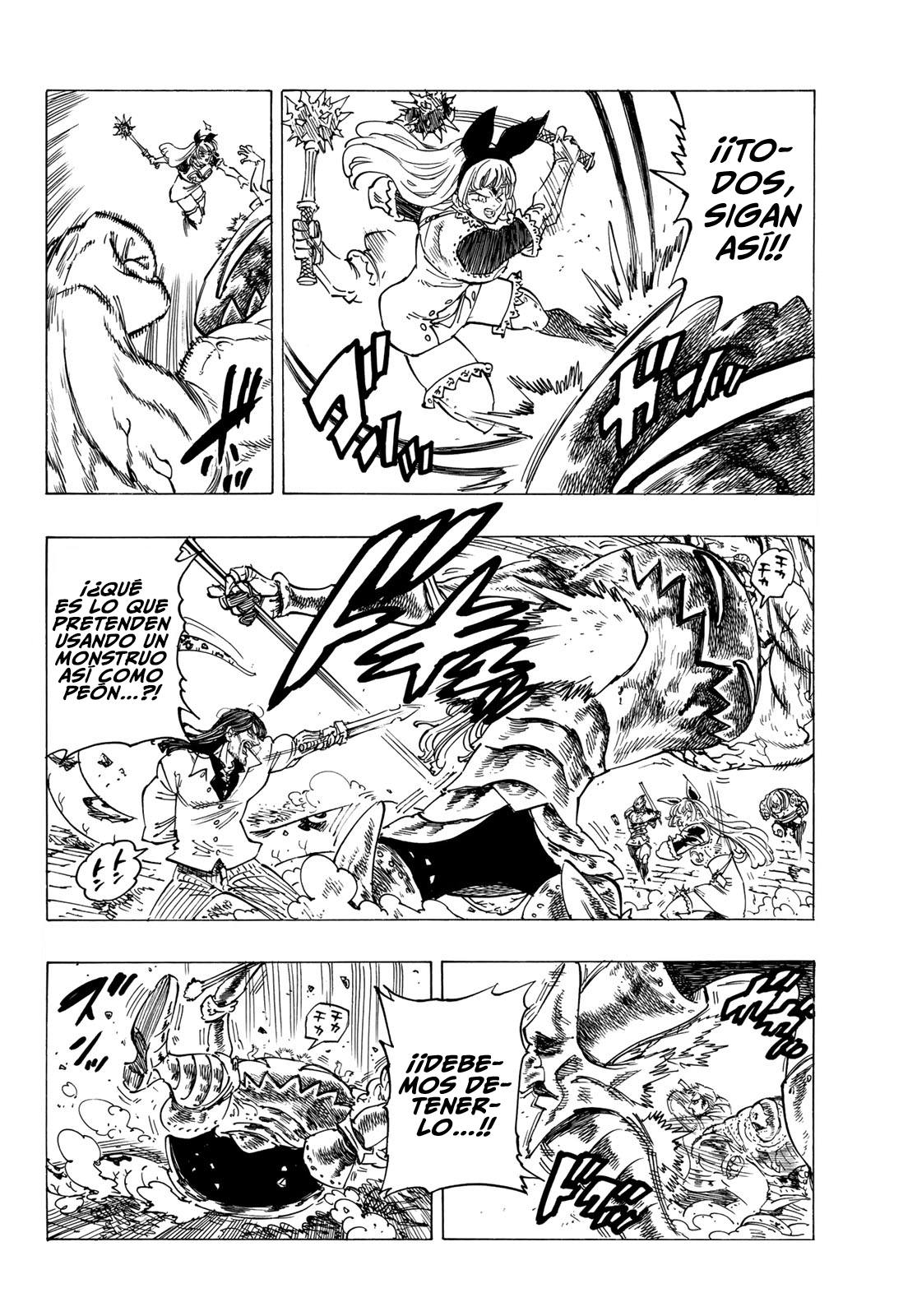 Mokushiroku no Yonkishi Capitulo 75: El reino de los caballeros sagrados vs. Melagaland página 3