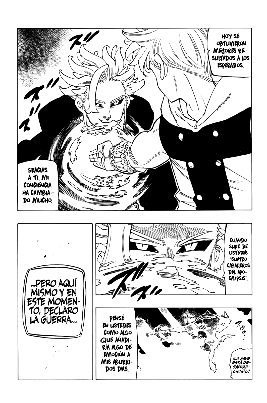 Mokushiroku no Yonkishi Capitulo 80: Rey Arthur vs. Lancelot página 19