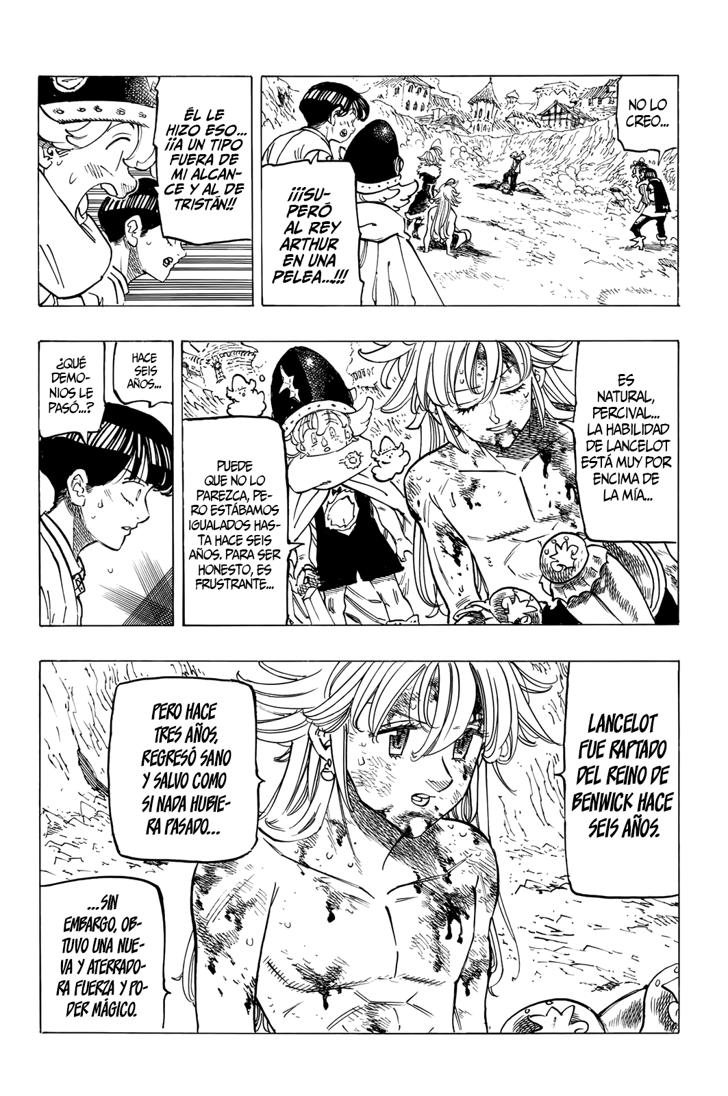 Mokushiroku no Yonkishi Capitulo 80: Rey Arthur vs. Lancelot página 3
