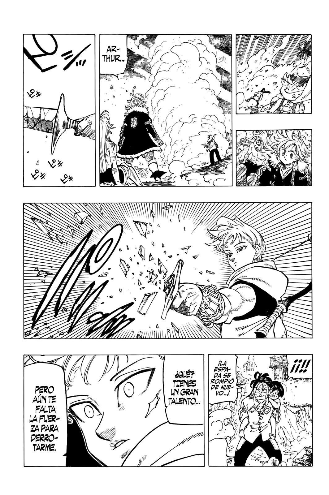 Mokushiroku no Yonkishi Capitulo 80: Rey Arthur vs. Lancelot página 8