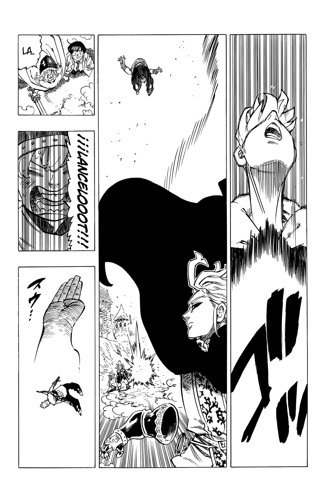 Mokushiroku no Yonkishi Capitulo 80: Rey Arthur vs. Lancelot página 9