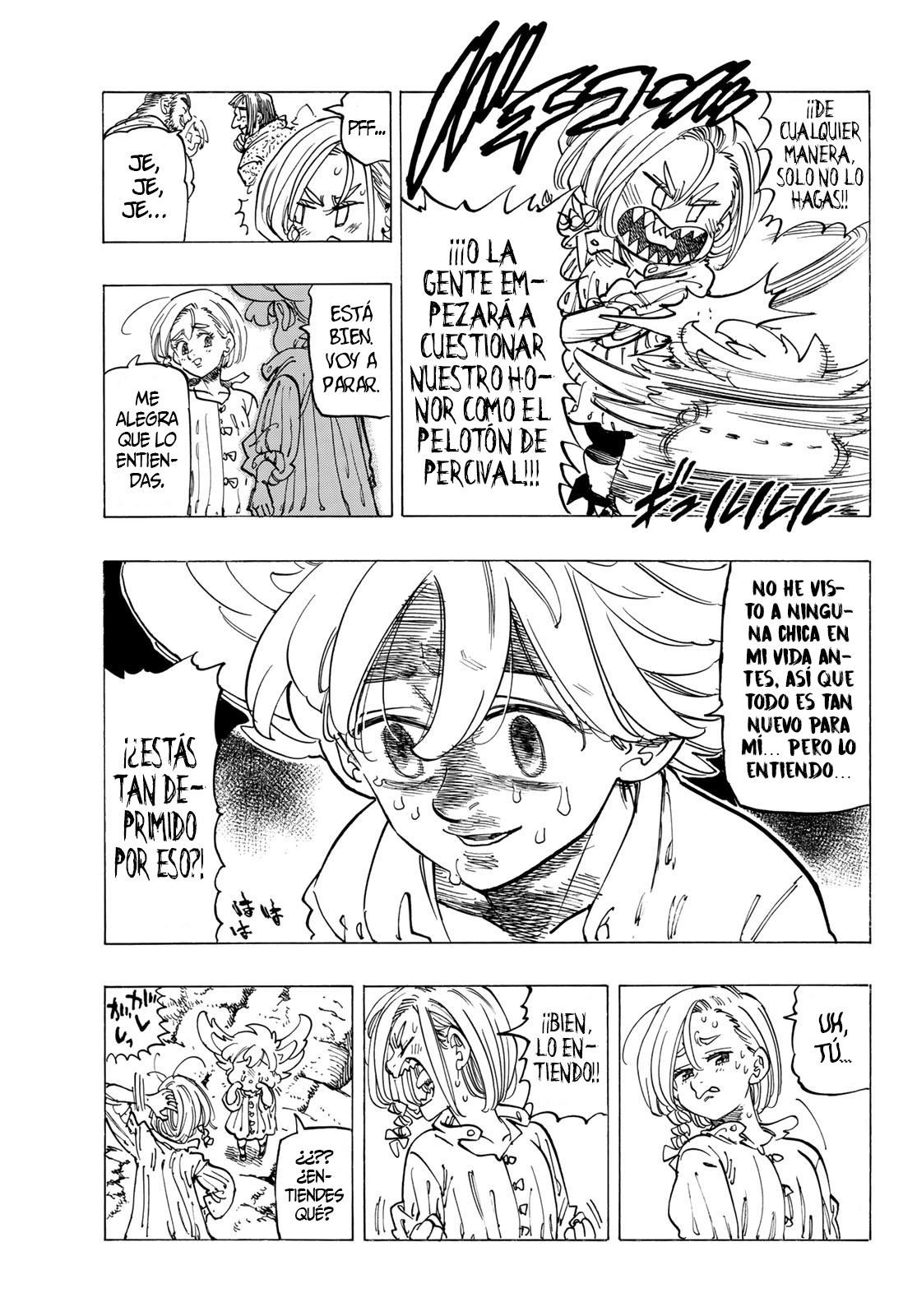Mokushiroku no Yonkishi Capitulo 86: Brotes. página 8