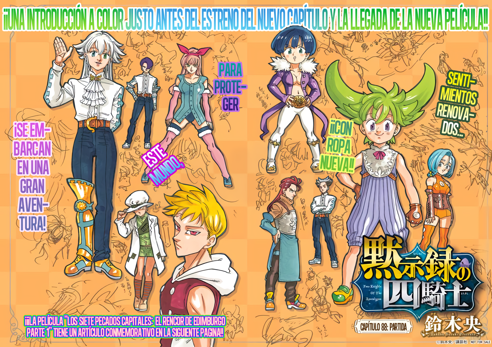 Mokushiroku no Yonkishi Capitulo 88: Partida. página 2