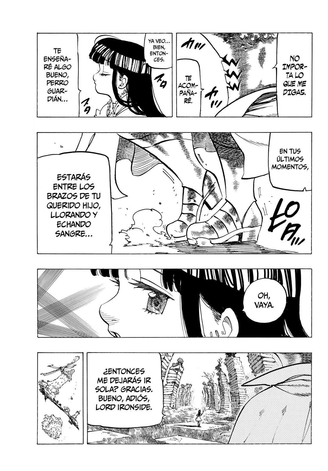 Mokushiroku no Yonkishi Capitulo 90: La bienvenida de la novia. página 8