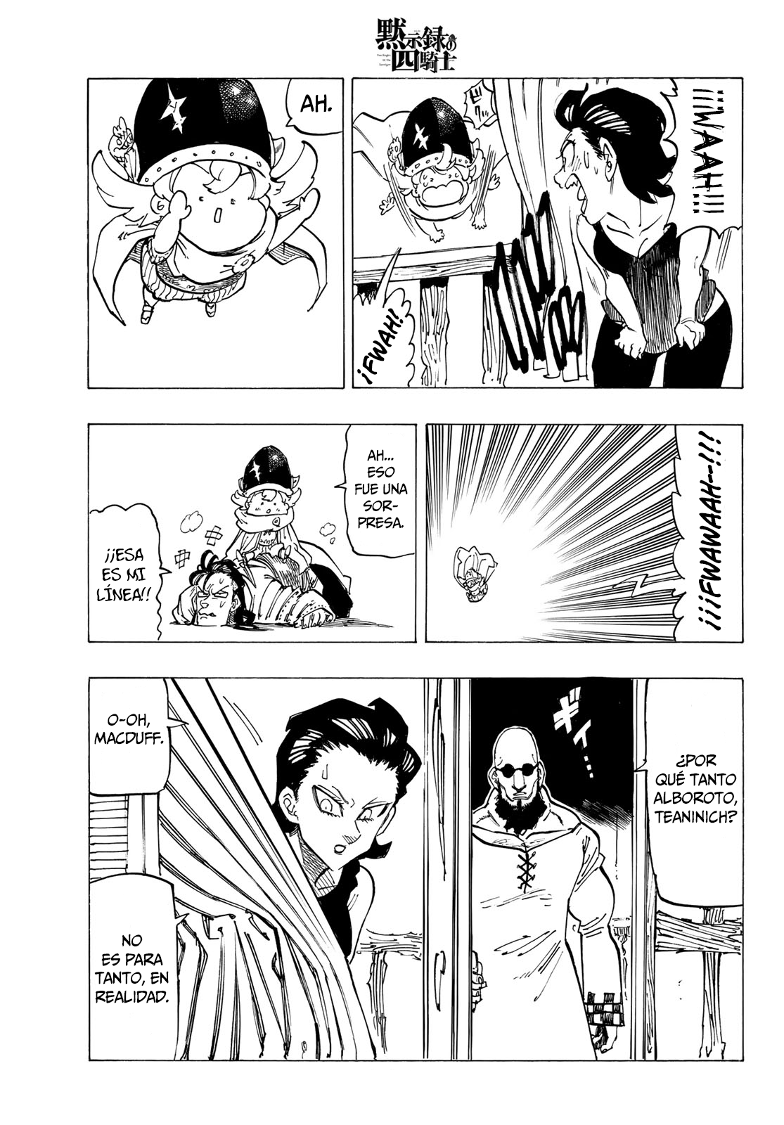 Mokushiroku no Yonkishi Capitulo 92: Un recorrido por Wallnack de infarto. página 16