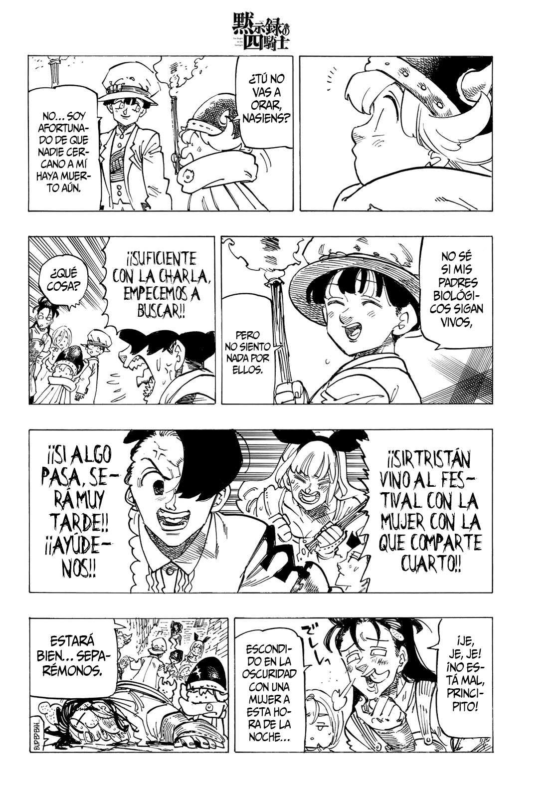Mokushiroku no Yonkishi Capitulo 94: Incidente en la noche de oración. página 9