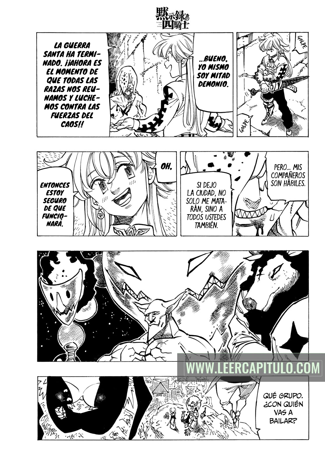 Mokushiroku no Yonkishi Capitulo 97: Un réquiem que siempre suena. página 11