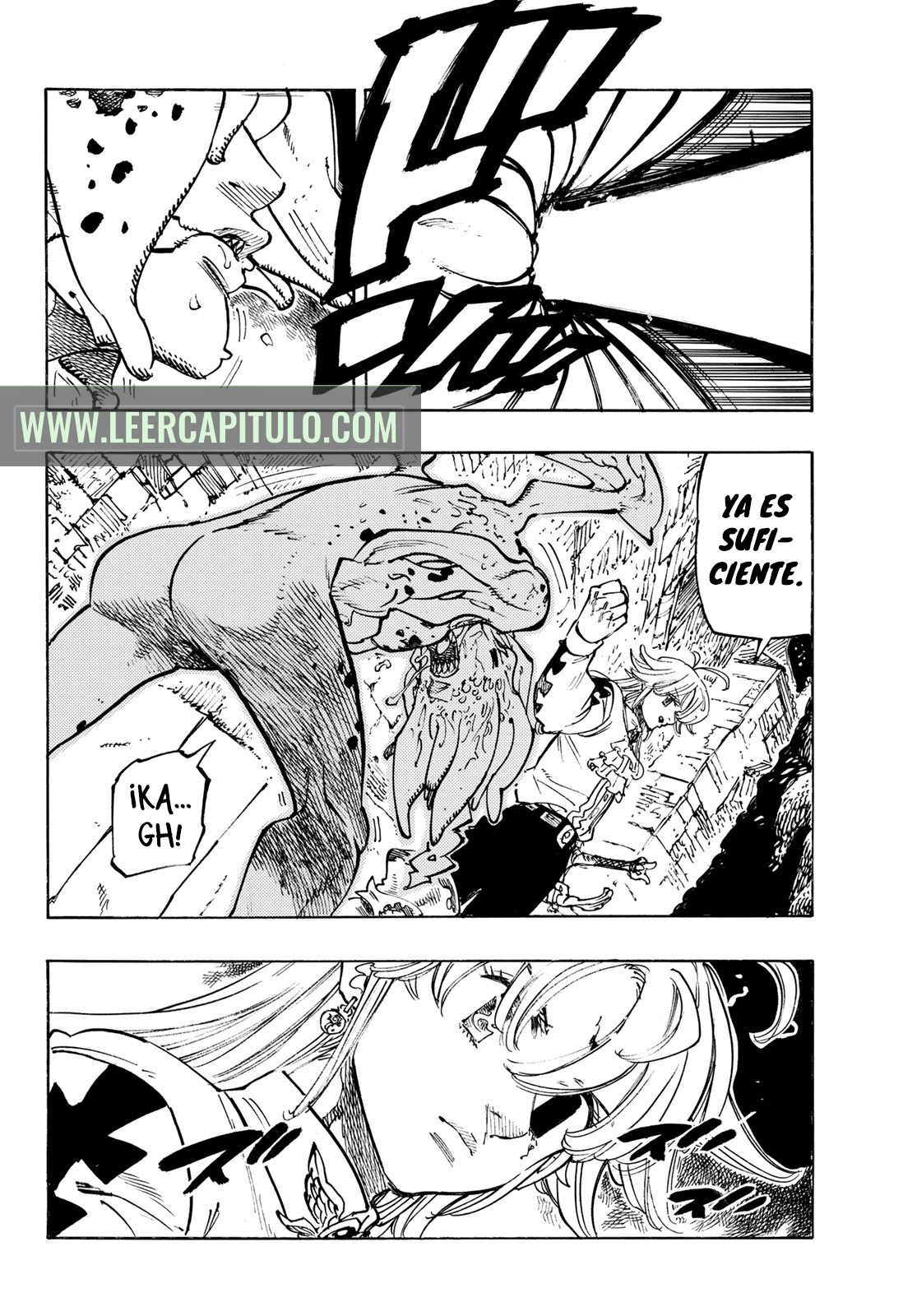 Mokushiroku no Yonkishi Capitulo 97: Un réquiem que siempre suena. página 6