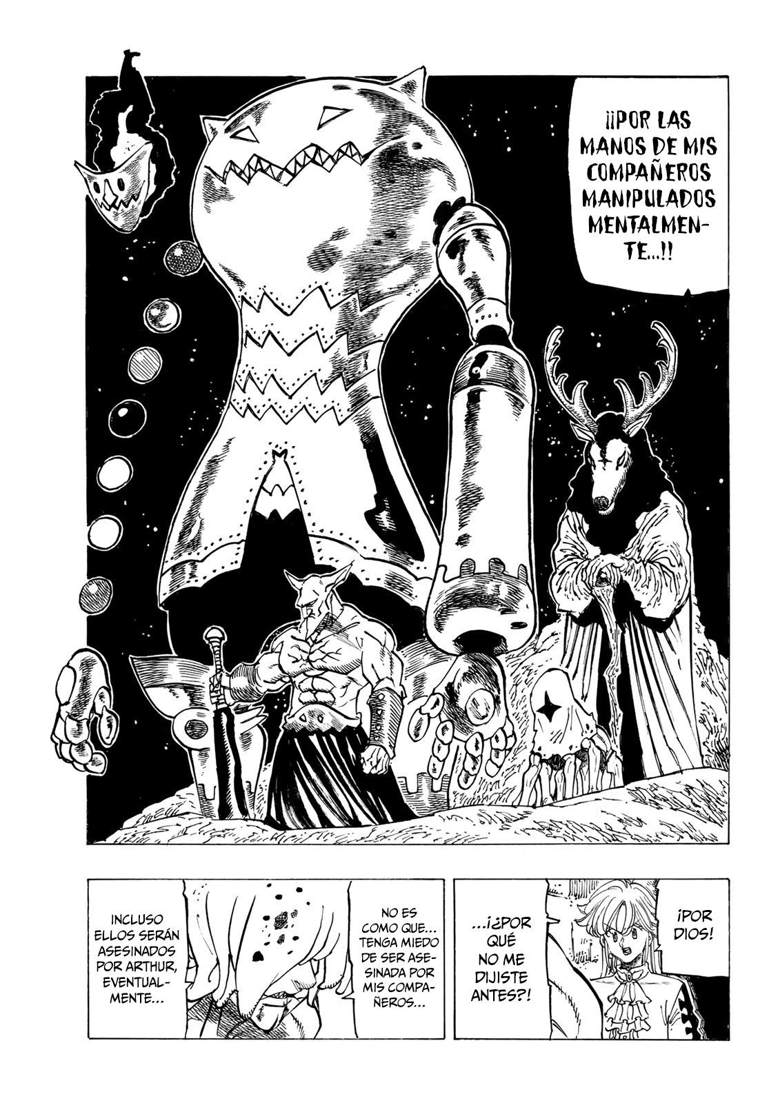 Mokushiroku no Yonkishi Capitulo 97: Un réquiem que siempre suena. página 9