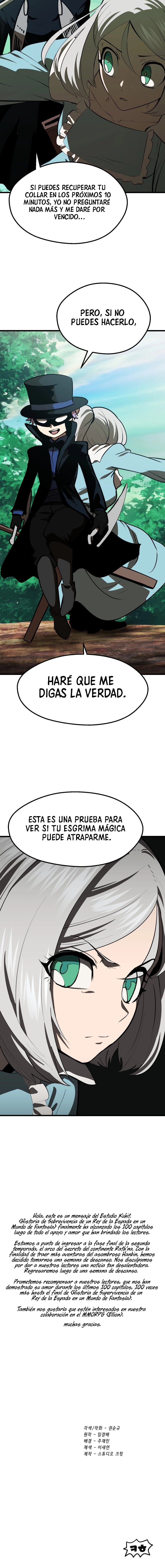 La Historia de Supervivencia de un Rey de la Espada en un Mundo de Fantasía Capitulo 101 página 22