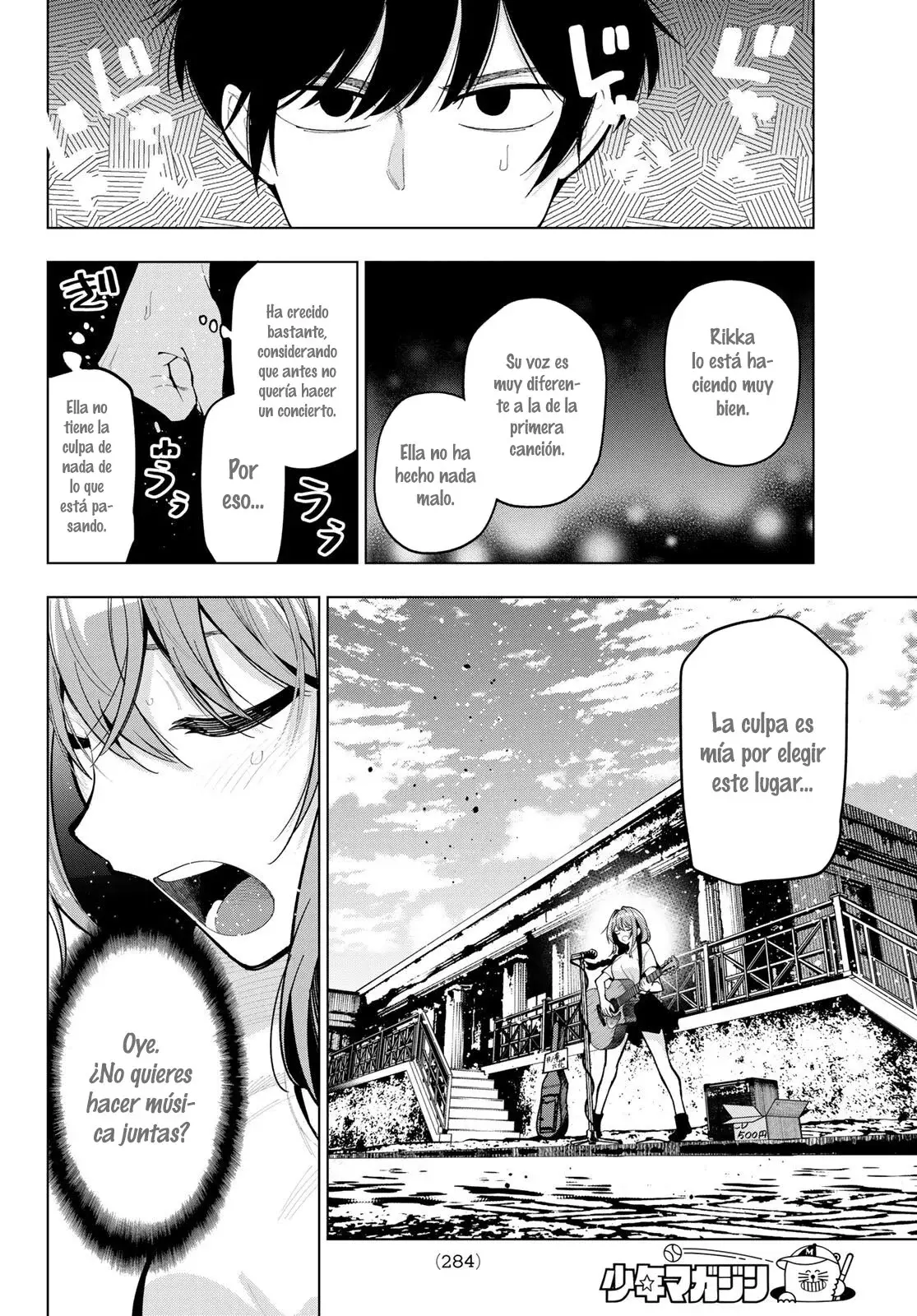 Mayonaka Heart Tune Capitulo 31: La primera fila de Rikka página 9