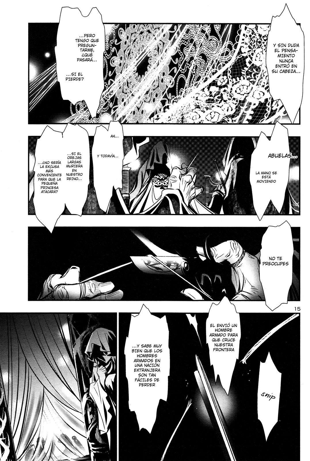 Shinju no Nectar Capitulo 10: Susurros de la Sala de Jade página 15