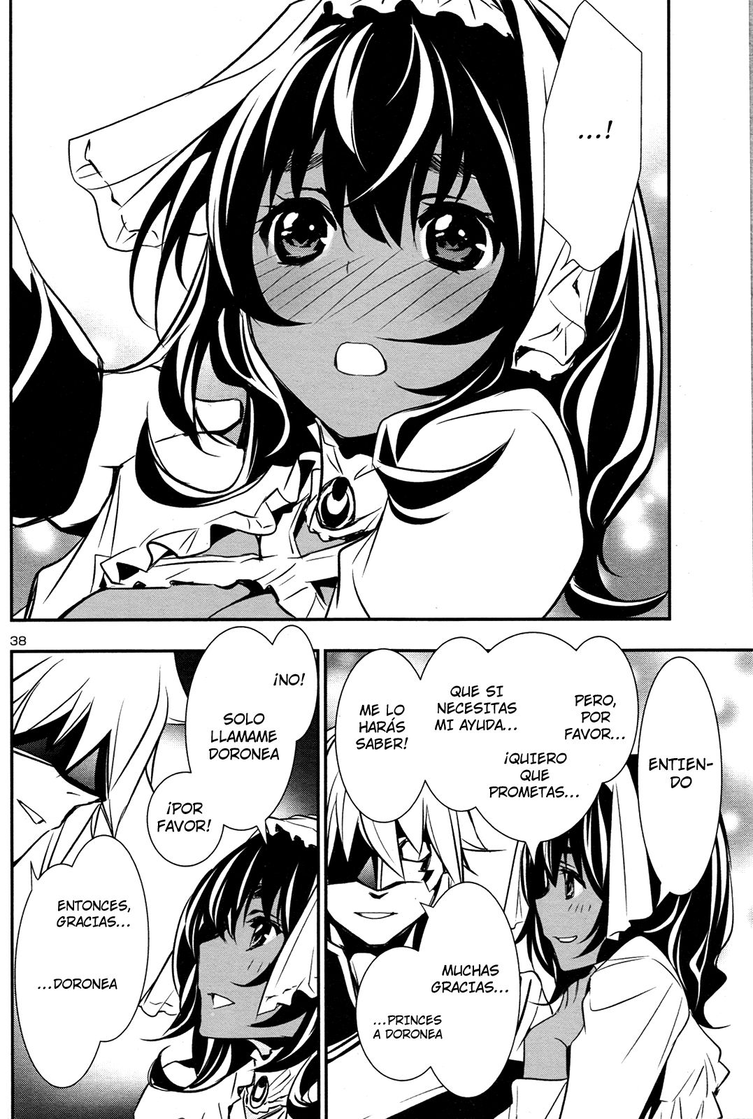 Shinju no Nectar Capitulo 10: Susurros de la Sala de Jade página 38