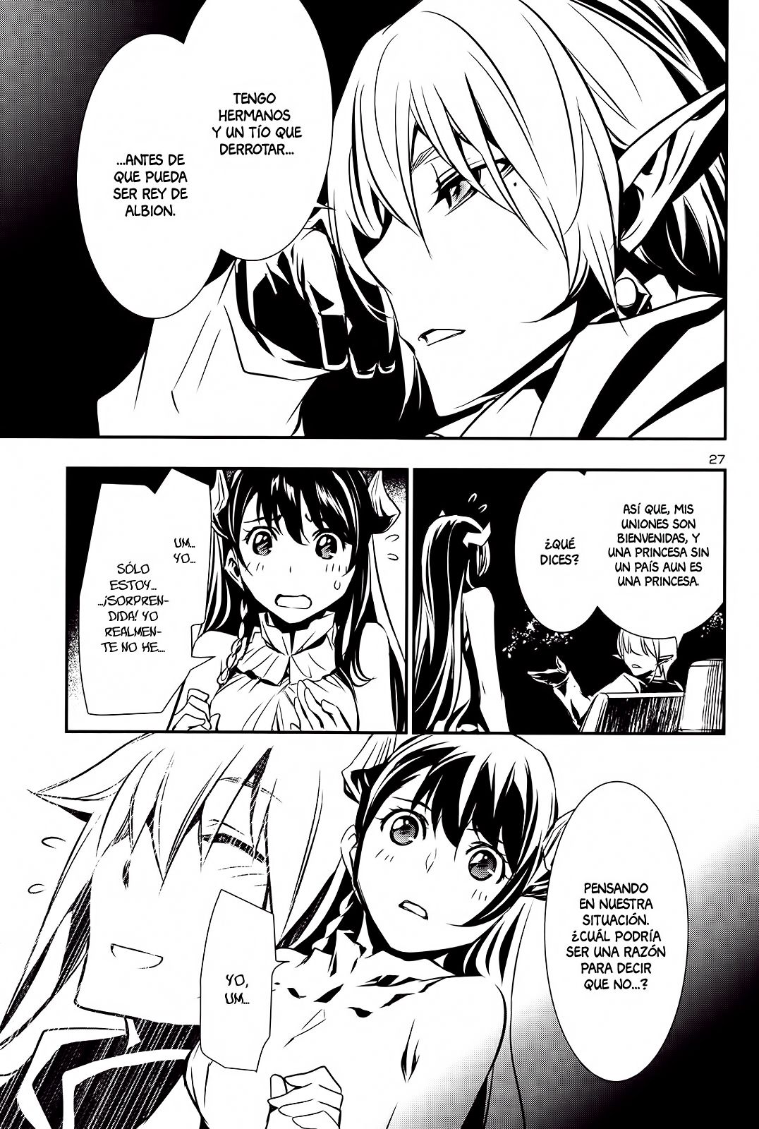 Shinju no Nectar Capitulo 8: La noche en Kaser página 27
