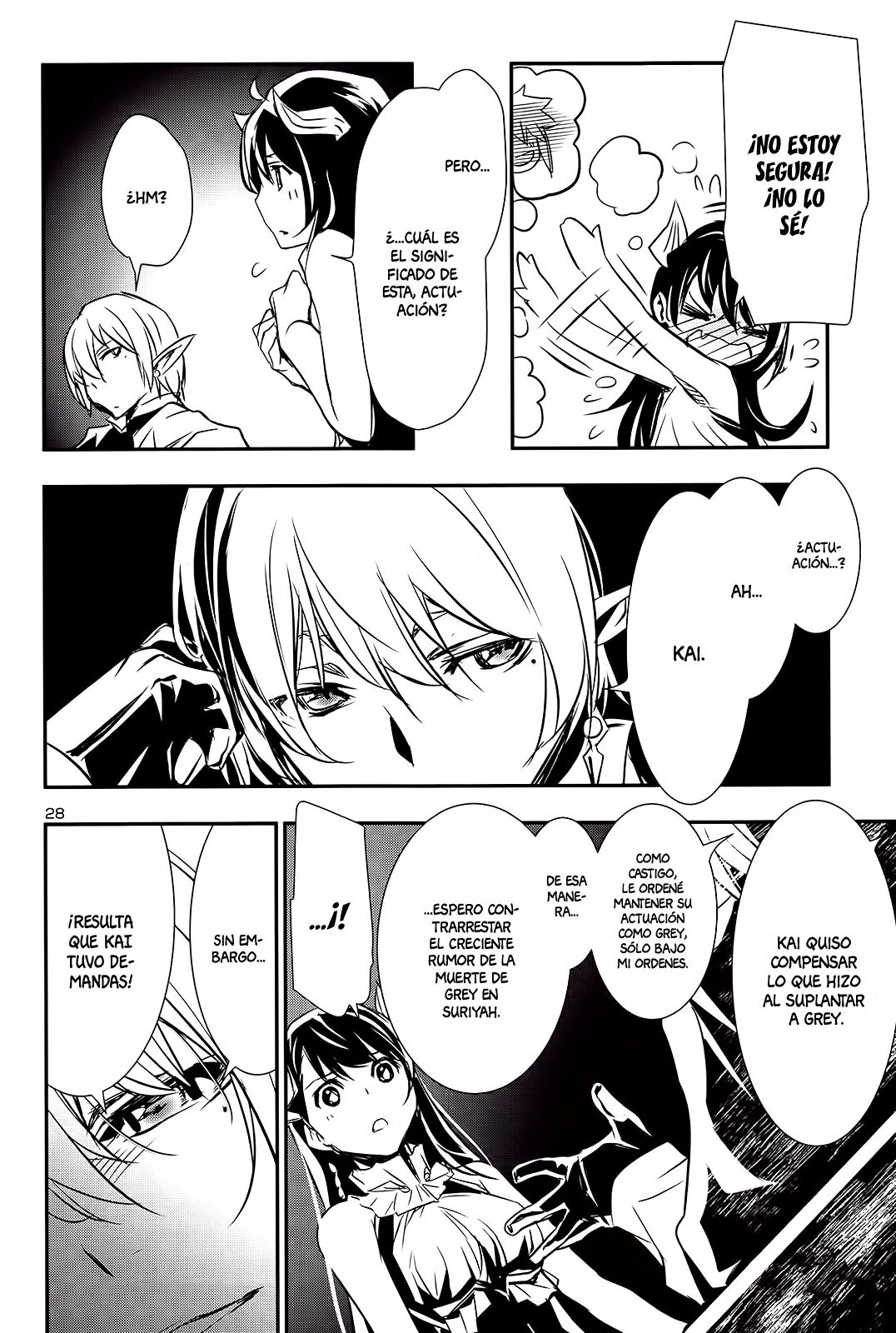 Shinju no Nectar Capitulo 8: La noche en Kaser página 28