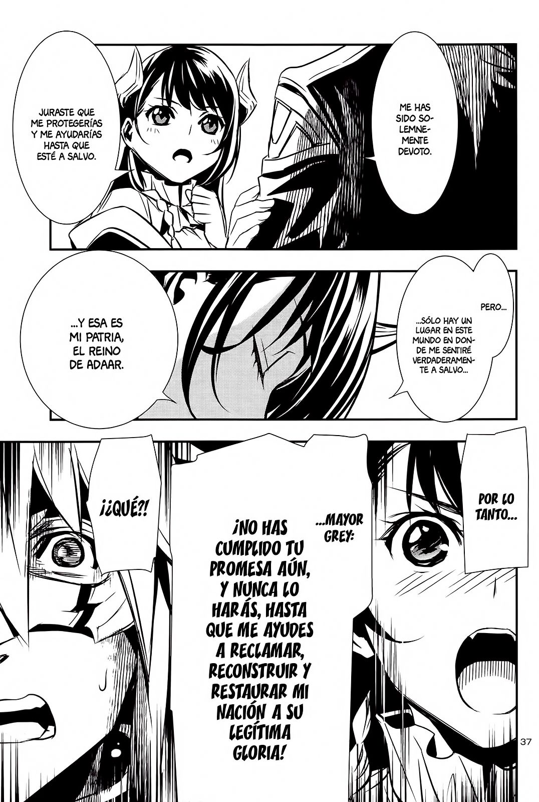 Shinju no Nectar Capitulo 8: La noche en Kaser página 37