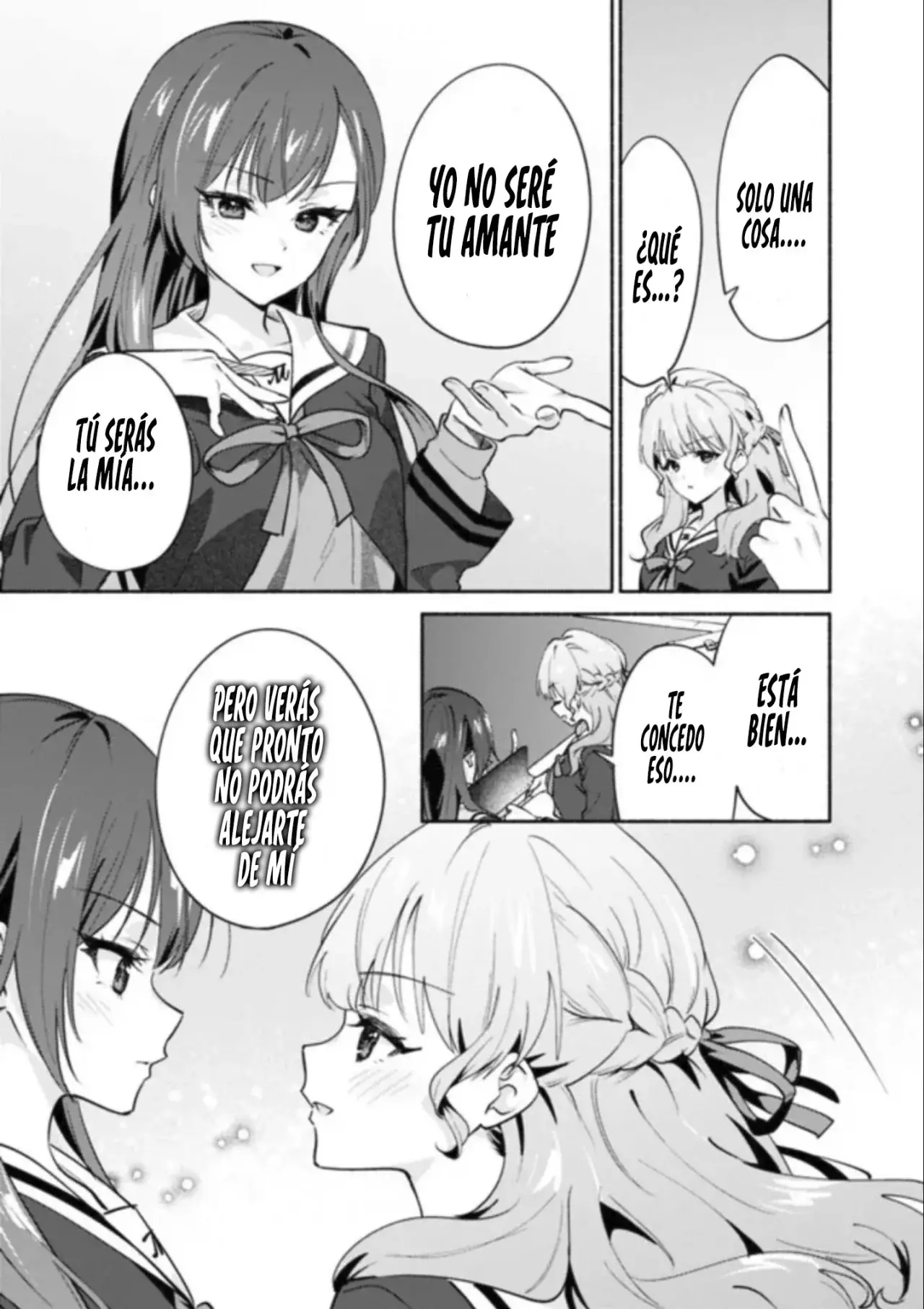 Una historia Yuri sobre hacer que una chica guapa, que insiste en decir ‘¡No voy a perder!’, se someta por completo con todas tus fuerzas. Capitulo 3: Capítulo 3 página 26