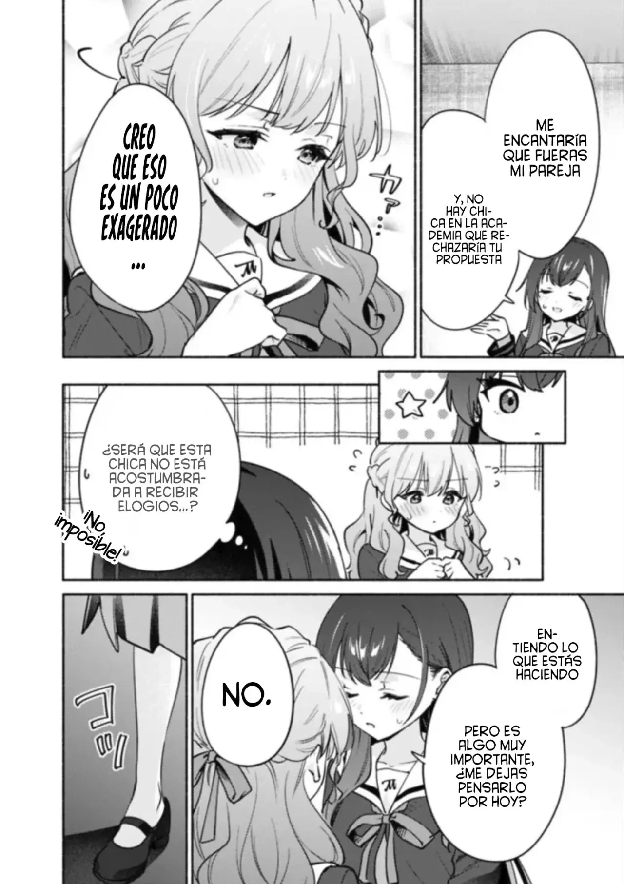 Una historia Yuri sobre hacer que una chica guapa, que insiste en decir ‘¡No voy a perder!’, se someta por completo con todas tus fuerzas. Capitulo 4: Capítulo 4 página 11