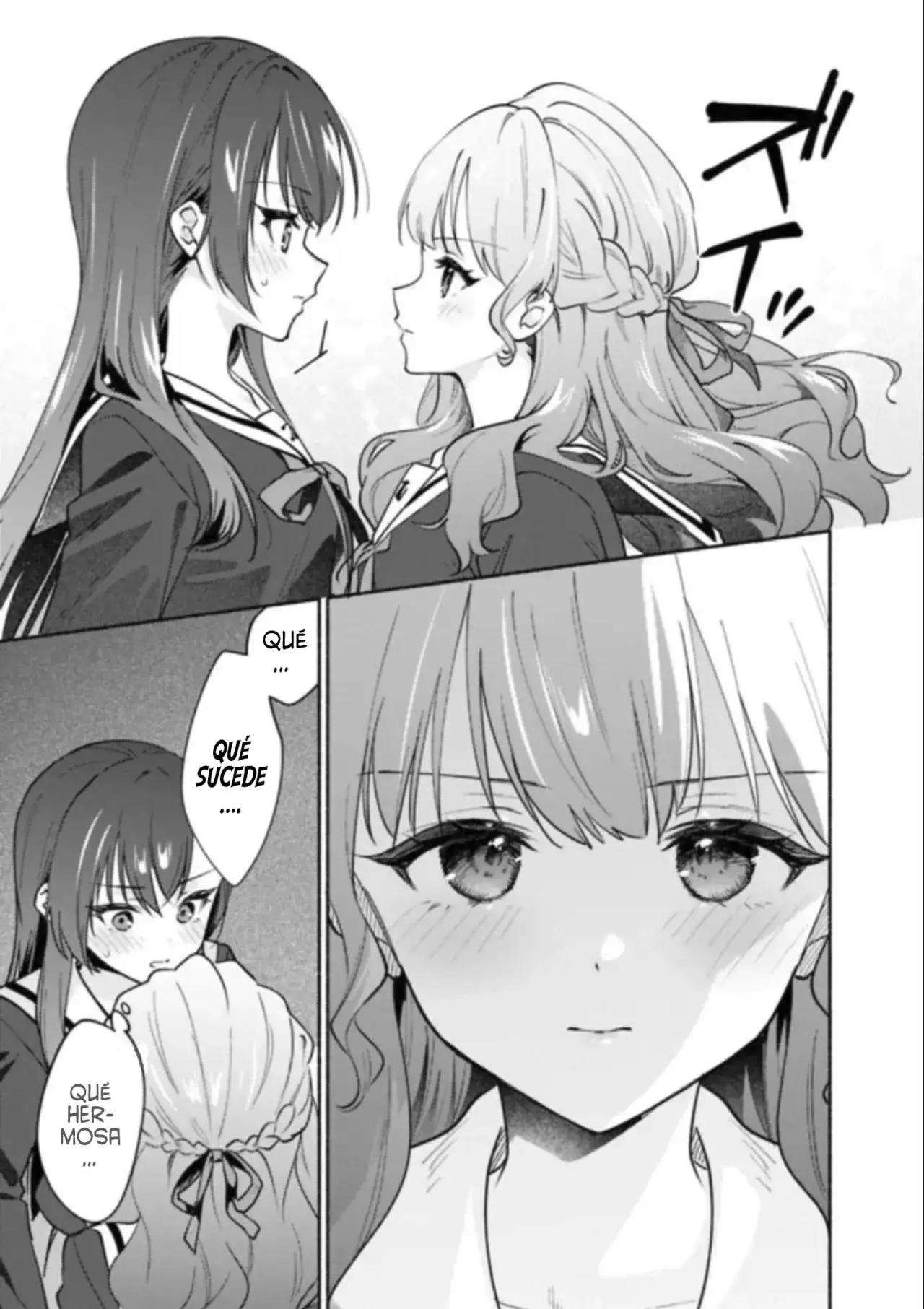 Una historia Yuri sobre hacer que una chica guapa, que insiste en decir ‘¡No voy a perder!’, se someta por completo con todas tus fuerzas. Capitulo 4: Capítulo 4 página 12