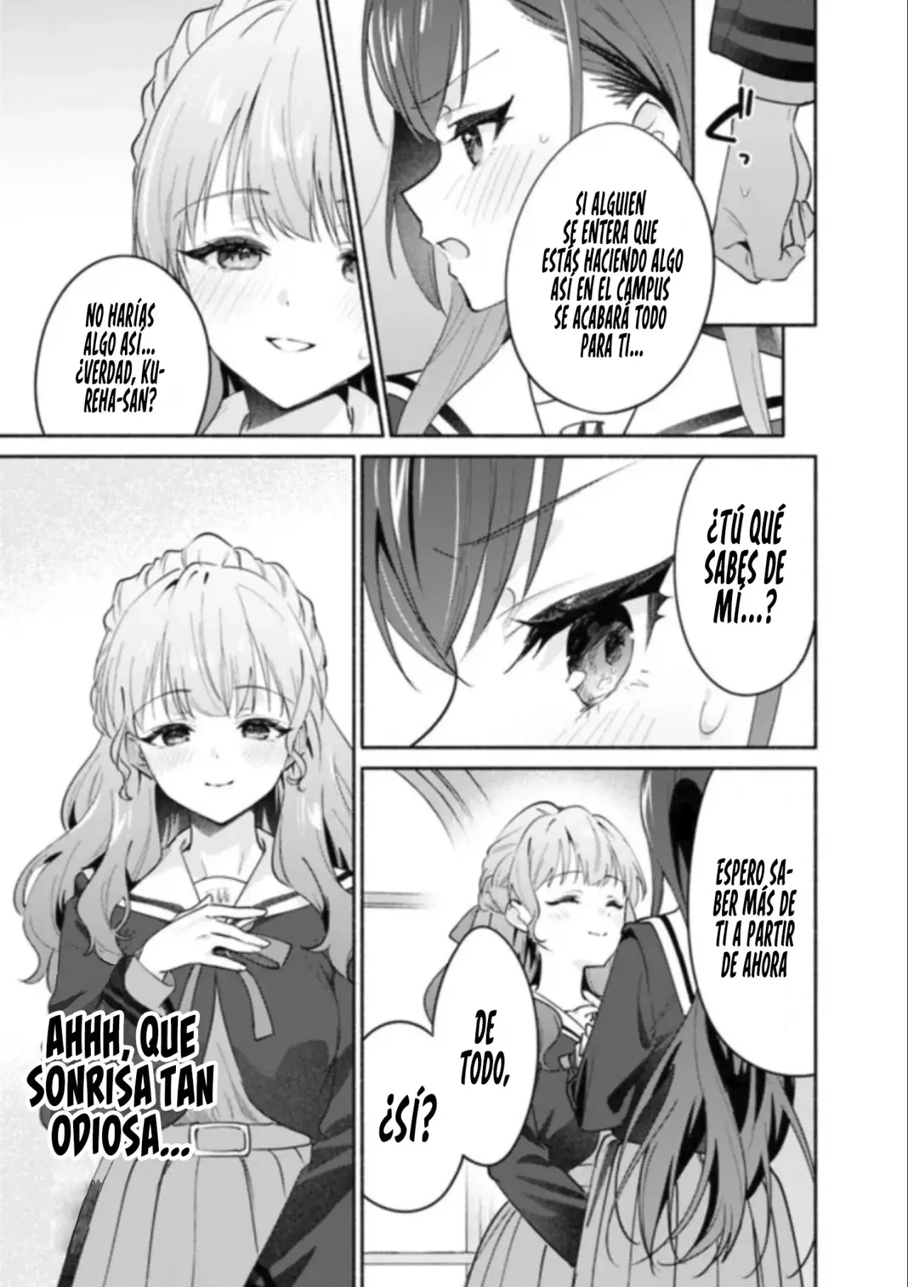 Una historia Yuri sobre hacer que una chica guapa, que insiste en decir ‘¡No voy a perder!’, se someta por completo con todas tus fuerzas. Capitulo 4: Capítulo 4 página 20