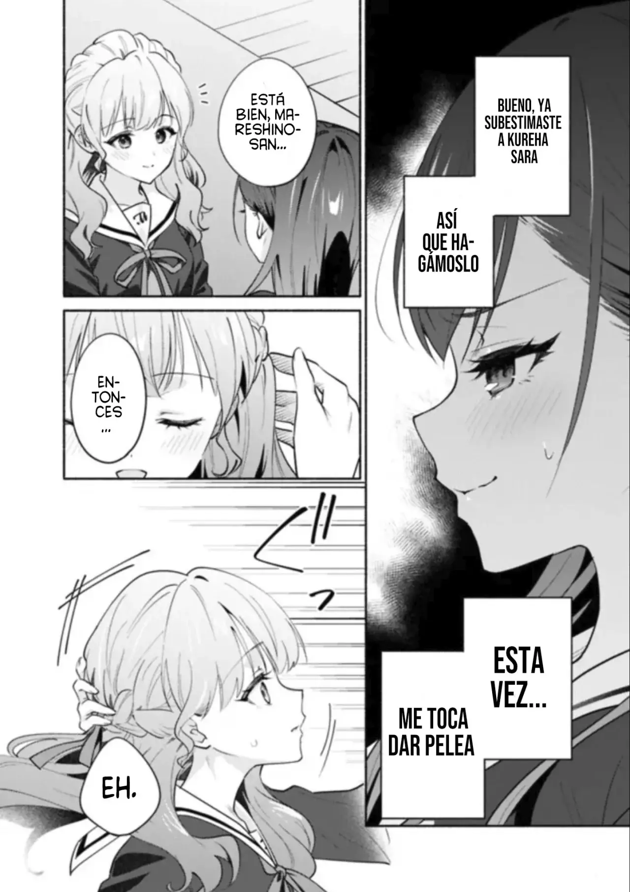 Una historia Yuri sobre hacer que una chica guapa, que insiste en decir ‘¡No voy a perder!’, se someta por completo con todas tus fuerzas. Capitulo 4: Capítulo 4 página 21