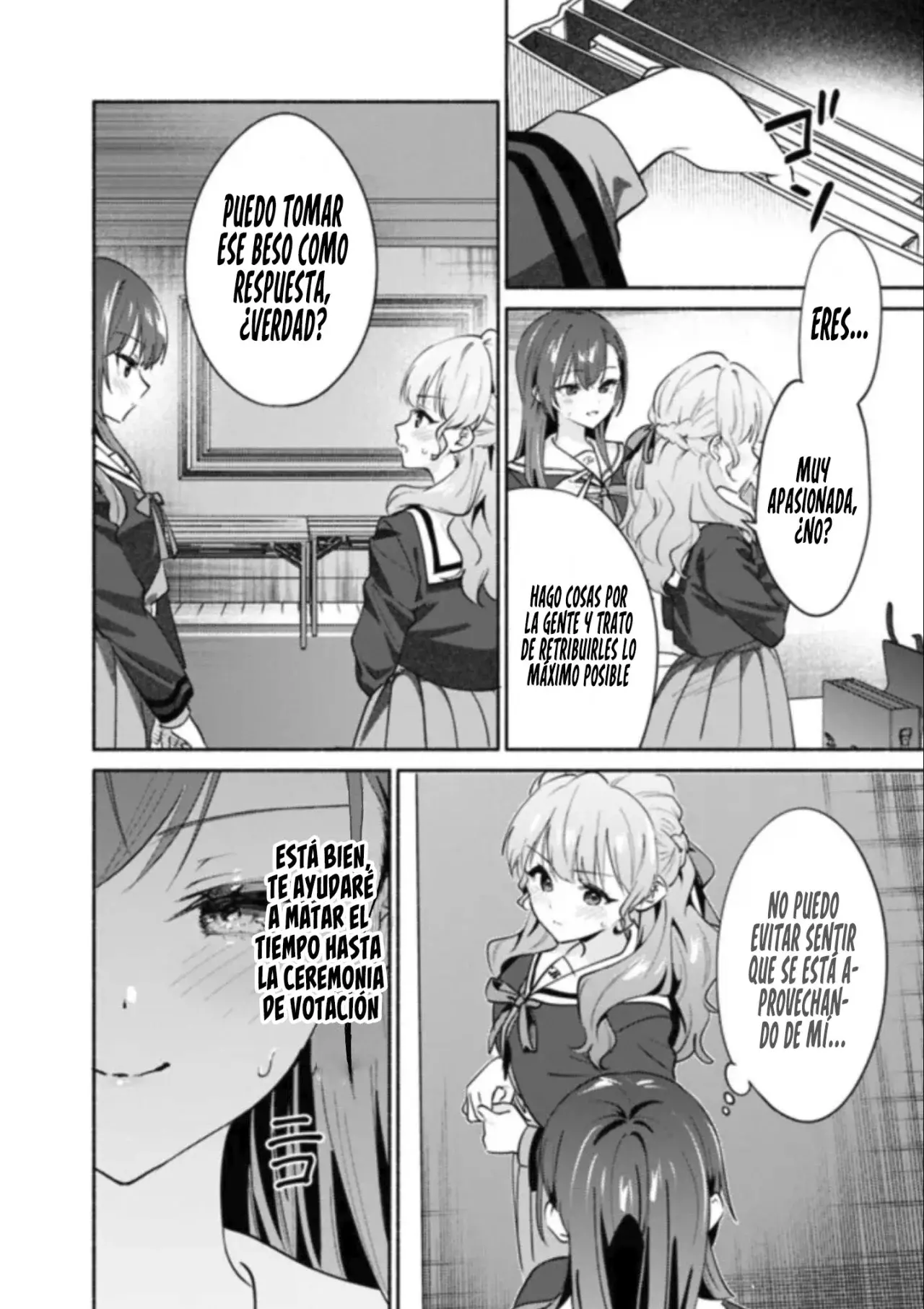 Una historia Yuri sobre hacer que una chica guapa, que insiste en decir ‘¡No voy a perder!’, se someta por completo con todas tus fuerzas. Capitulo 4: Capítulo 4 página 25