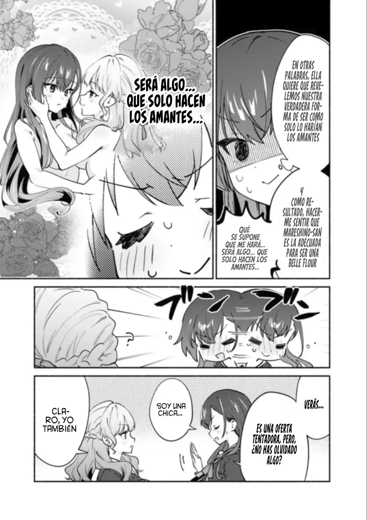 Una historia Yuri sobre hacer que una chica guapa, que insiste en decir ‘¡No voy a perder!’, se someta por completo con todas tus fuerzas. Capitulo 4: Capítulo 4 página 8