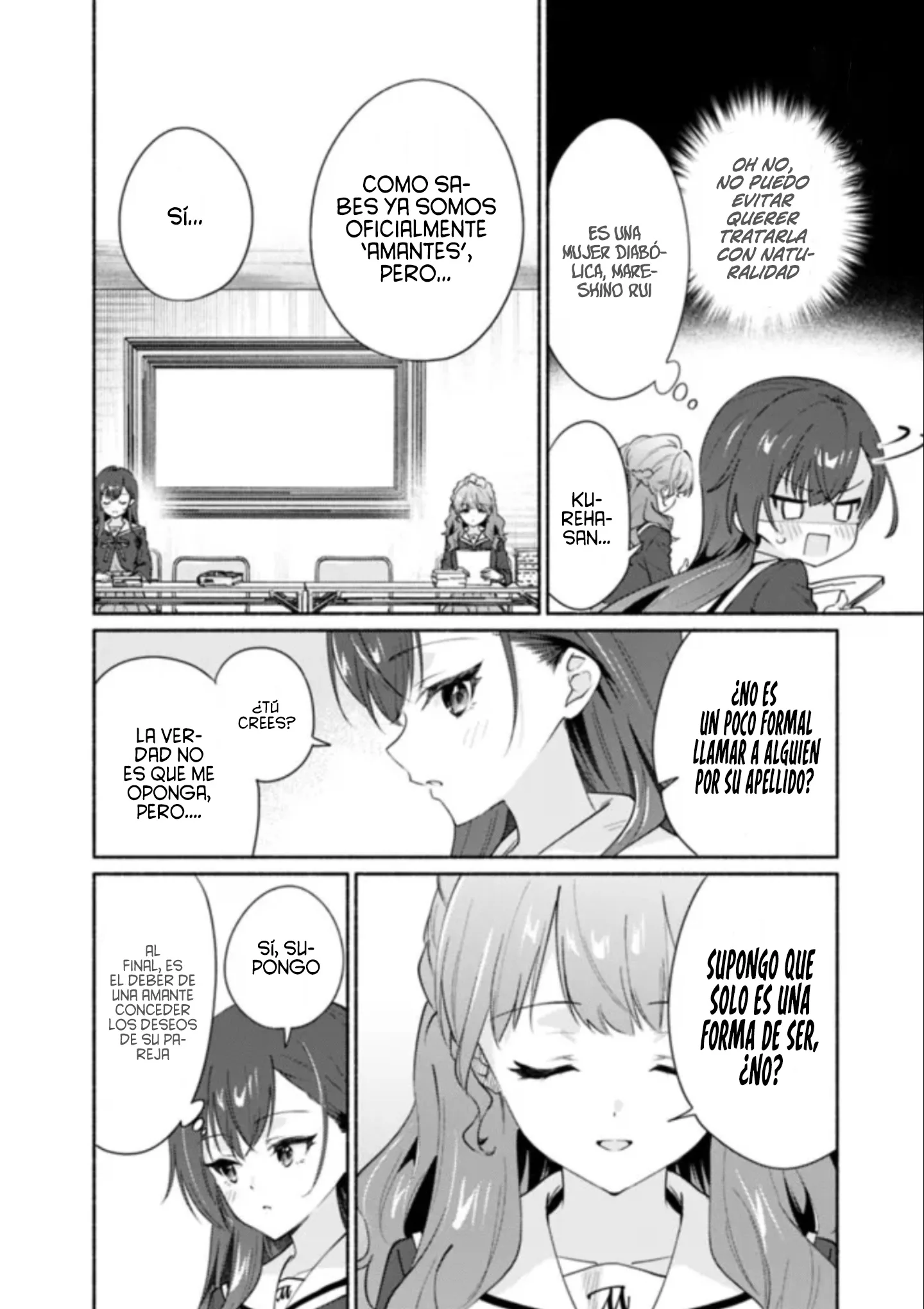 Una historia Yuri sobre hacer que una chica guapa, que insiste en decir ‘¡No voy a perder!’, se someta por completo con todas tus fuerzas. Capitulo 5 página 12