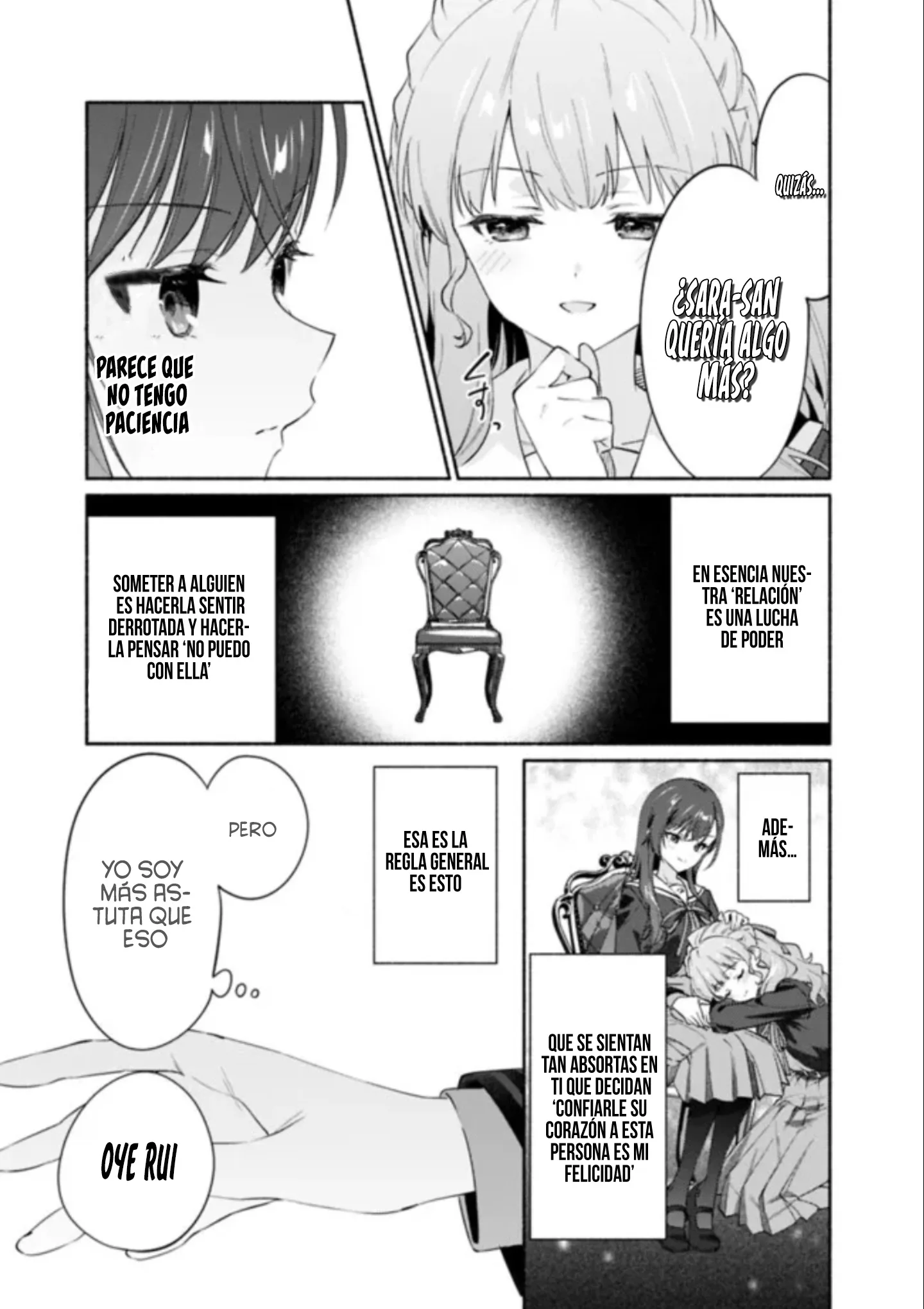 Una historia Yuri sobre hacer que una chica guapa, que insiste en decir ‘¡No voy a perder!’, se someta por completo con todas tus fuerzas. Capitulo 5 página 19