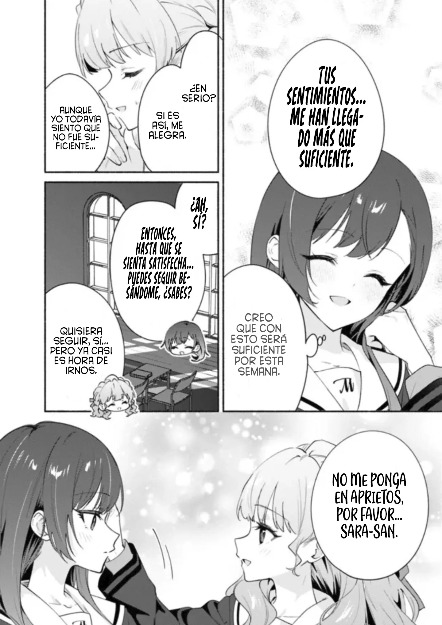 Una historia Yuri sobre hacer que una chica guapa, que insiste en decir ‘¡No voy a perder!’, se someta por completo con todas tus fuerzas. Capitulo 6 página 16