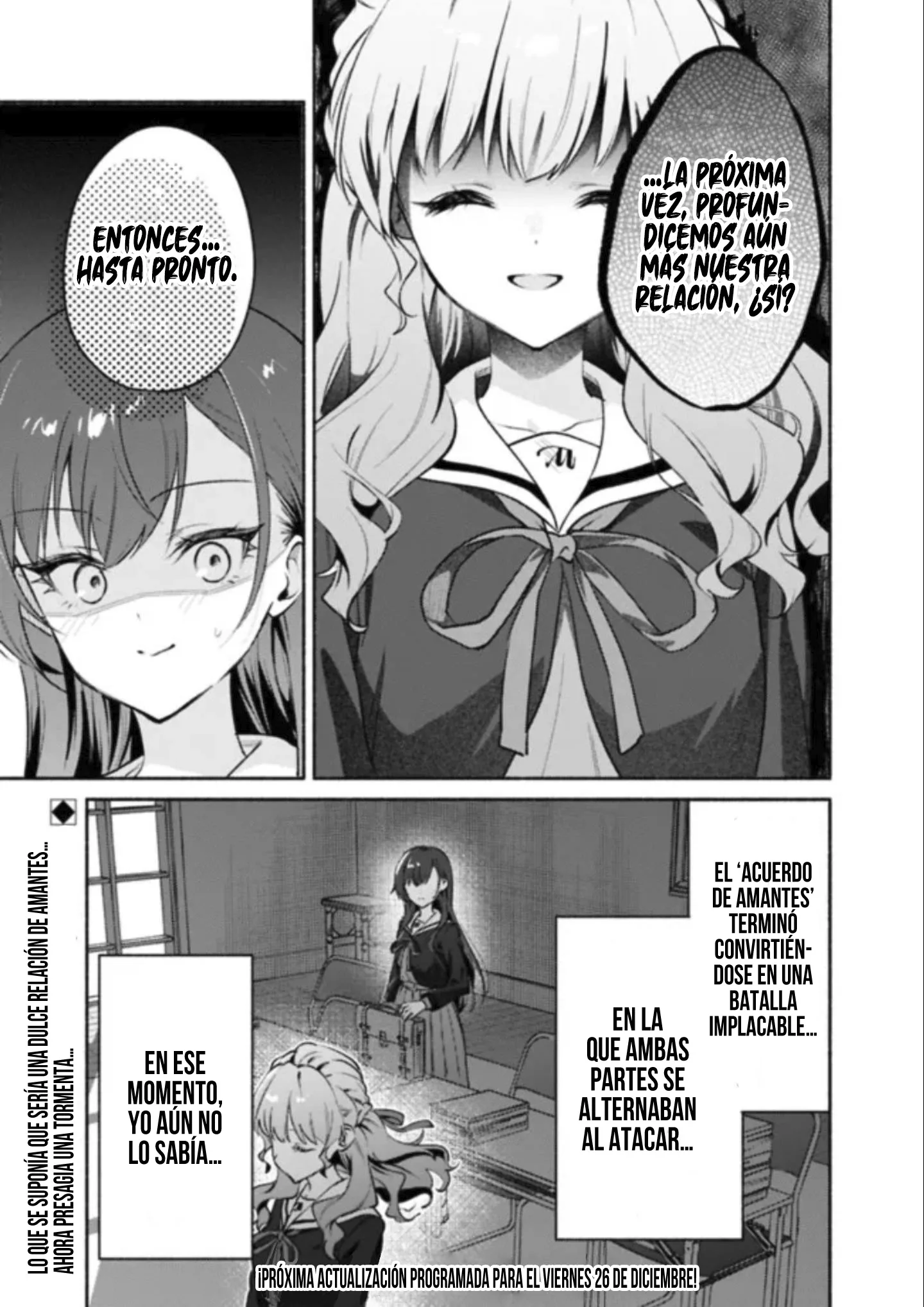 Una historia Yuri sobre hacer que una chica guapa, que insiste en decir ‘¡No voy a perder!’, se someta por completo con todas tus fuerzas. Capitulo 6 página 23