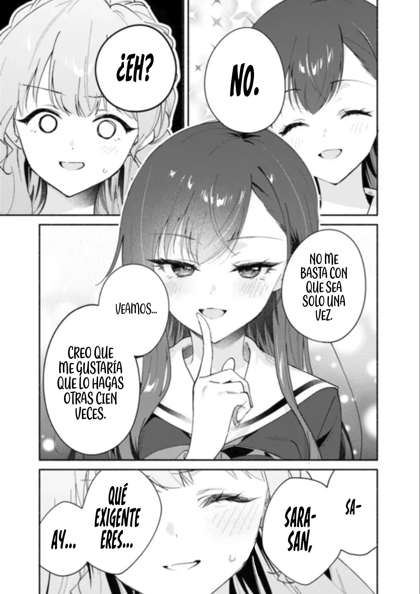 Una historia Yuri sobre hacer que una chica guapa, que insiste en decir ‘¡No voy a perder!’, se someta por completo con todas tus fuerzas. Capitulo 6 página 9