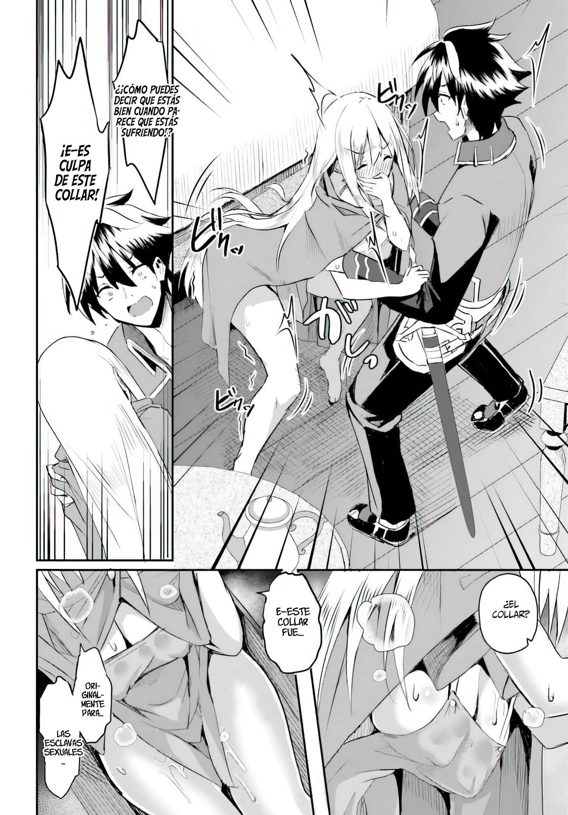 Entrenábamos juntos, pero ella termino convirtiéndose en una esclava sexual, así que yo, un aventurero de rango S, decidí comprarla y protegerla, porque era mi amiga de la infancia. Capitulo 1: Capitulo 1. página 21