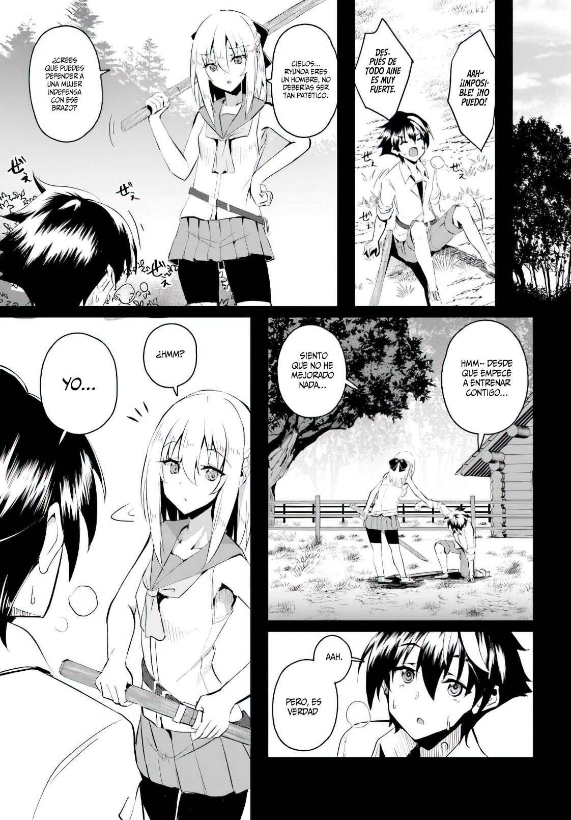 Entrenábamos juntos, pero ella termino convirtiéndose en una esclava sexual, así que yo, un aventurero de rango S, decidí comprarla y protegerla, porque era mi amiga de la infancia. Capitulo 1: Capitulo 1. página 4
