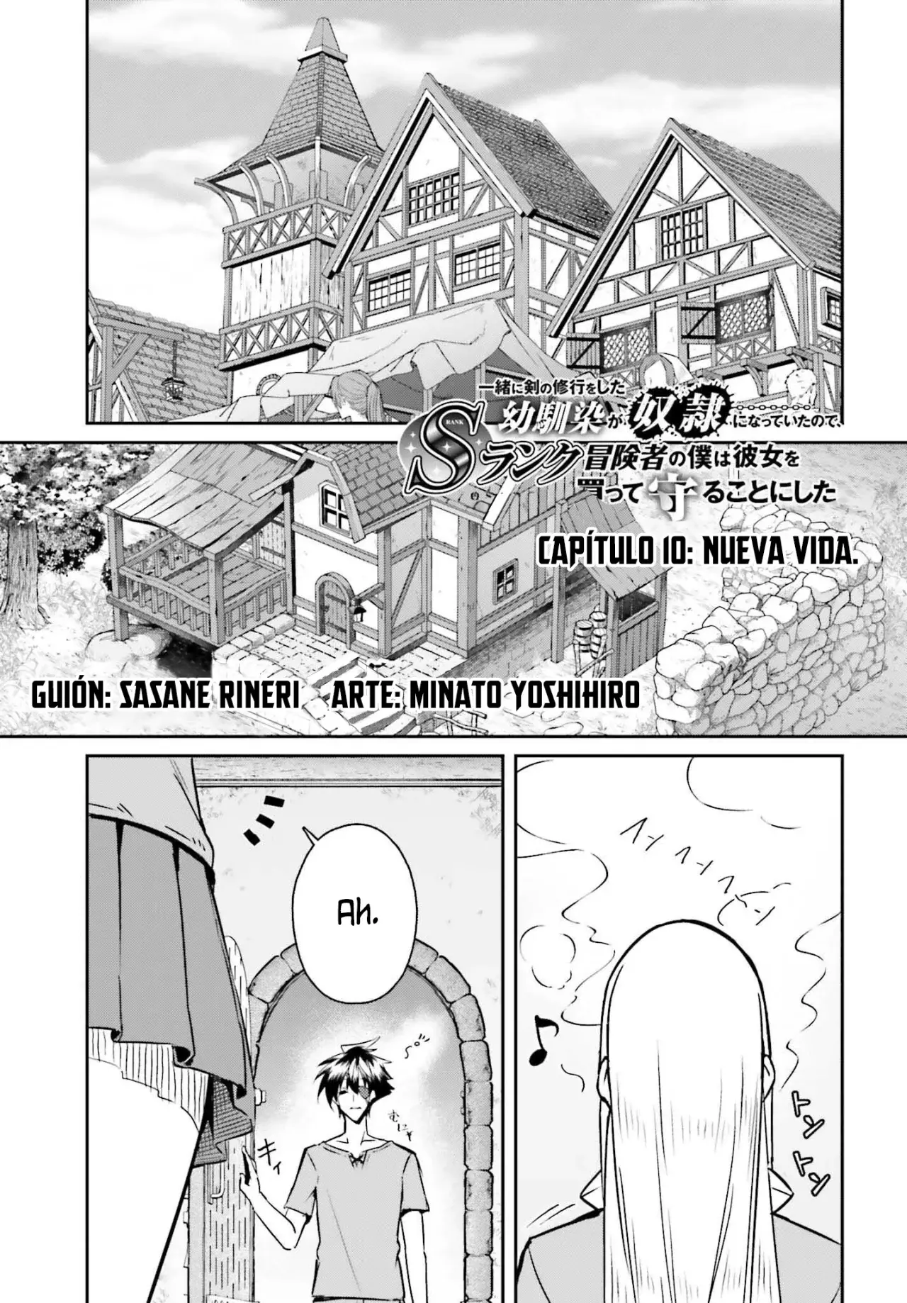 Entrenábamos juntos, pero ella termino convirtiéndose en una esclava sexual, así que yo, un aventurero de rango S, decidí comprarla y protegerla, porque era mi amiga de la infancia. Capitulo 10: Nueva Vida. página 4