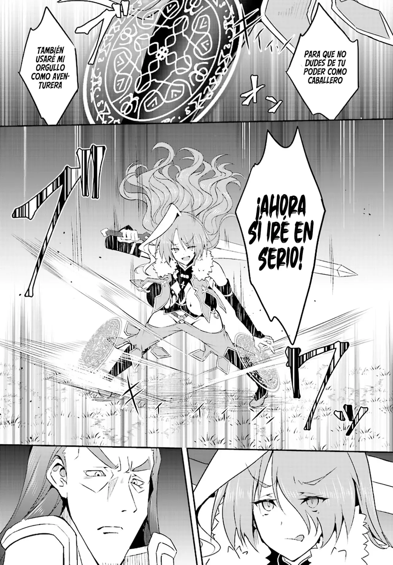 Entrenábamos juntos, pero ella termino convirtiéndose en una esclava sexual, así que yo, un aventurero de rango S, decidí comprarla y protegerla, porque era mi amiga de la infancia. Capitulo 13: La Reunión a la Luz de la luna. página 19