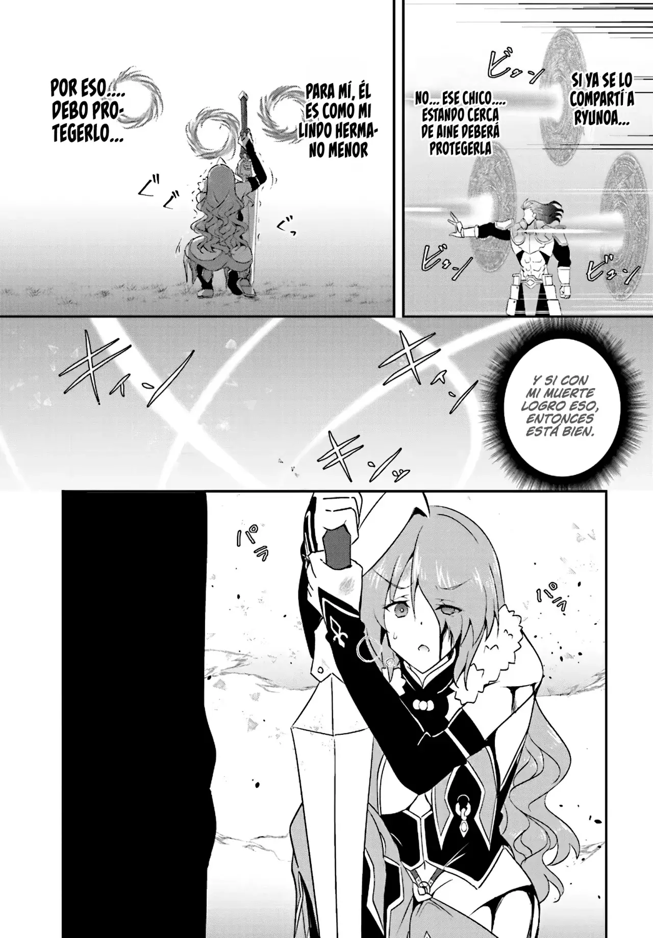 Entrenábamos juntos, pero ella termino convirtiéndose en una esclava sexual, así que yo, un aventurero de rango S, decidí comprarla y protegerla, porque era mi amiga de la infancia. Capitulo 16: Capitulo 16 página 26
