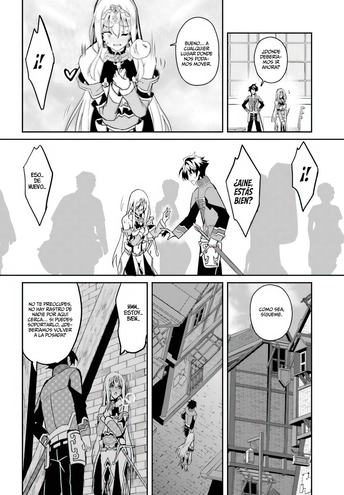 Entrenábamos juntos, pero ella termino convirtiéndose en una esclava sexual, así que yo, un aventurero de rango S, decidí comprarla y protegerla, porque era mi amiga de la infancia. Capitulo 6: Los Acechadores. página 27