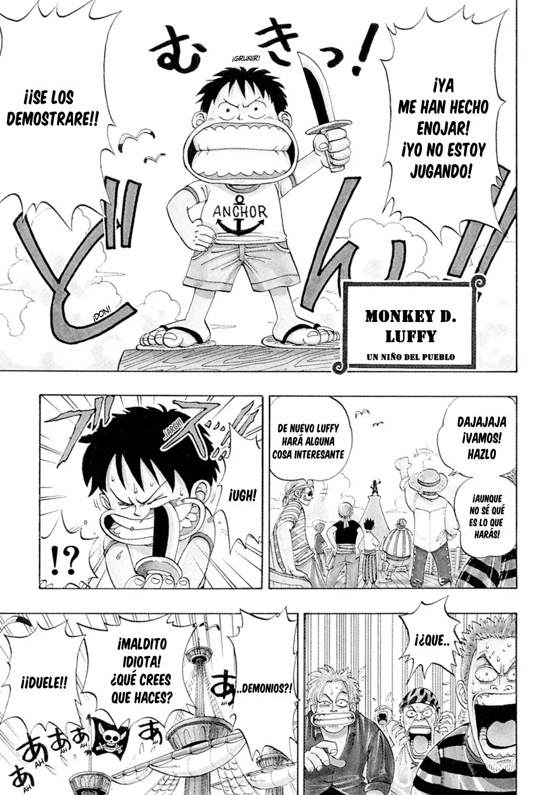 One Piece Capitulo 1: "Romance Dawn: Amanecer de la aventura" página 5