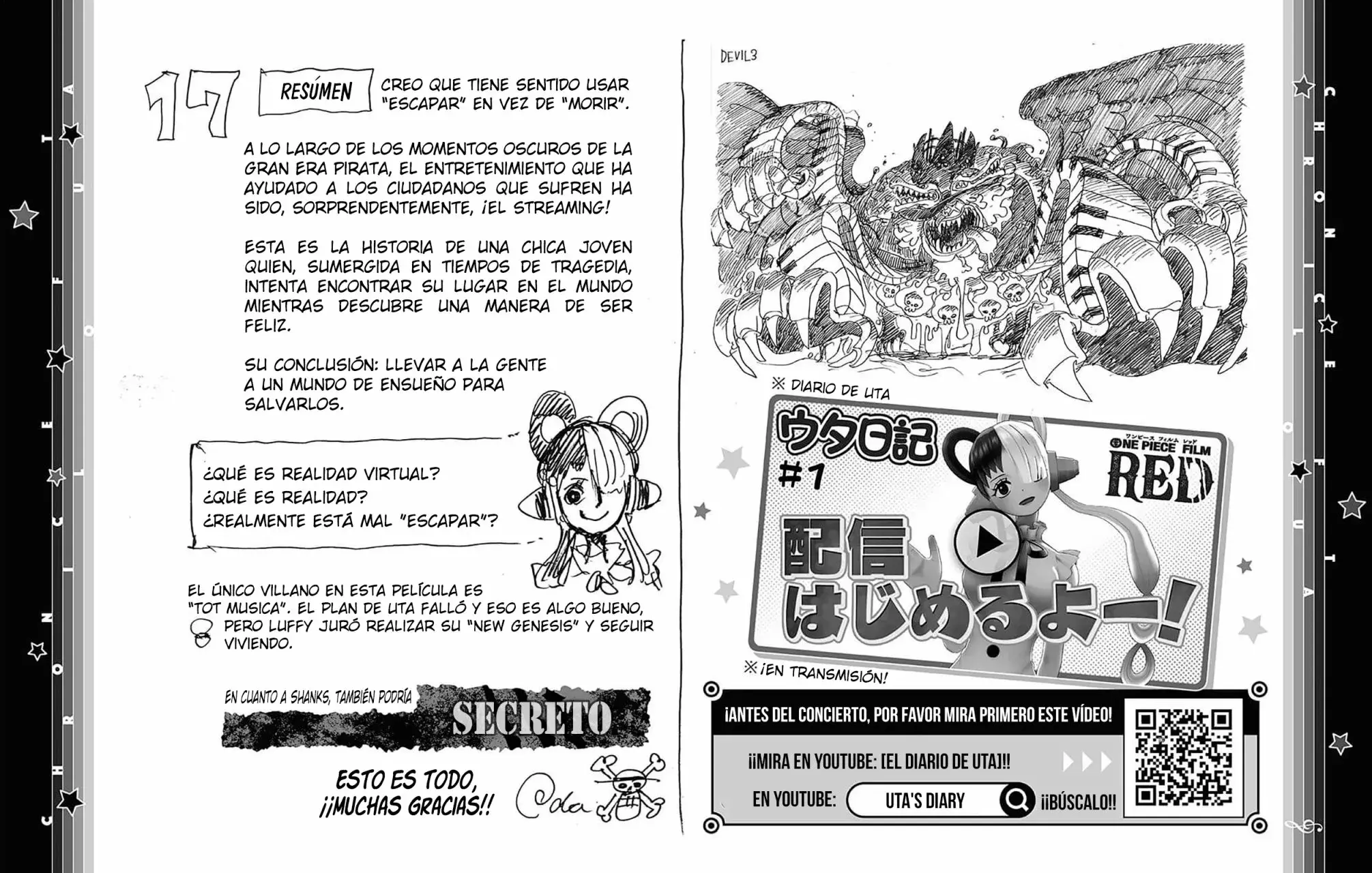 One Piece Capitulo 1055.4: La Crónica de Uta página 21